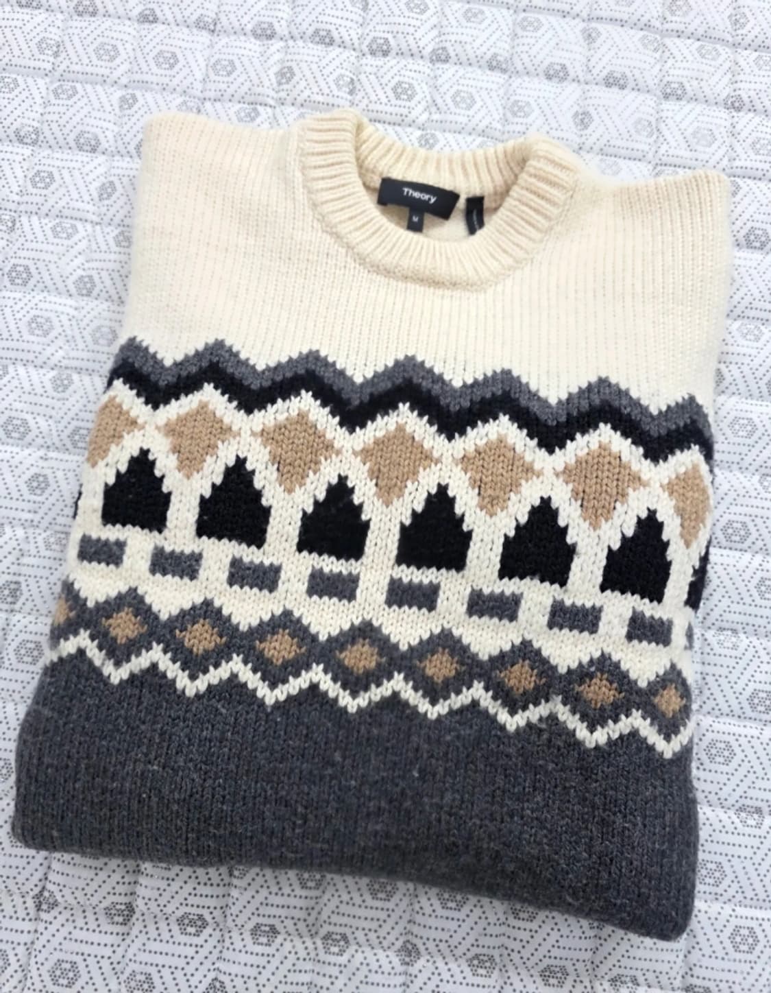 한섬 띠어리 Theory 패턴 니트95 상품이미지3
