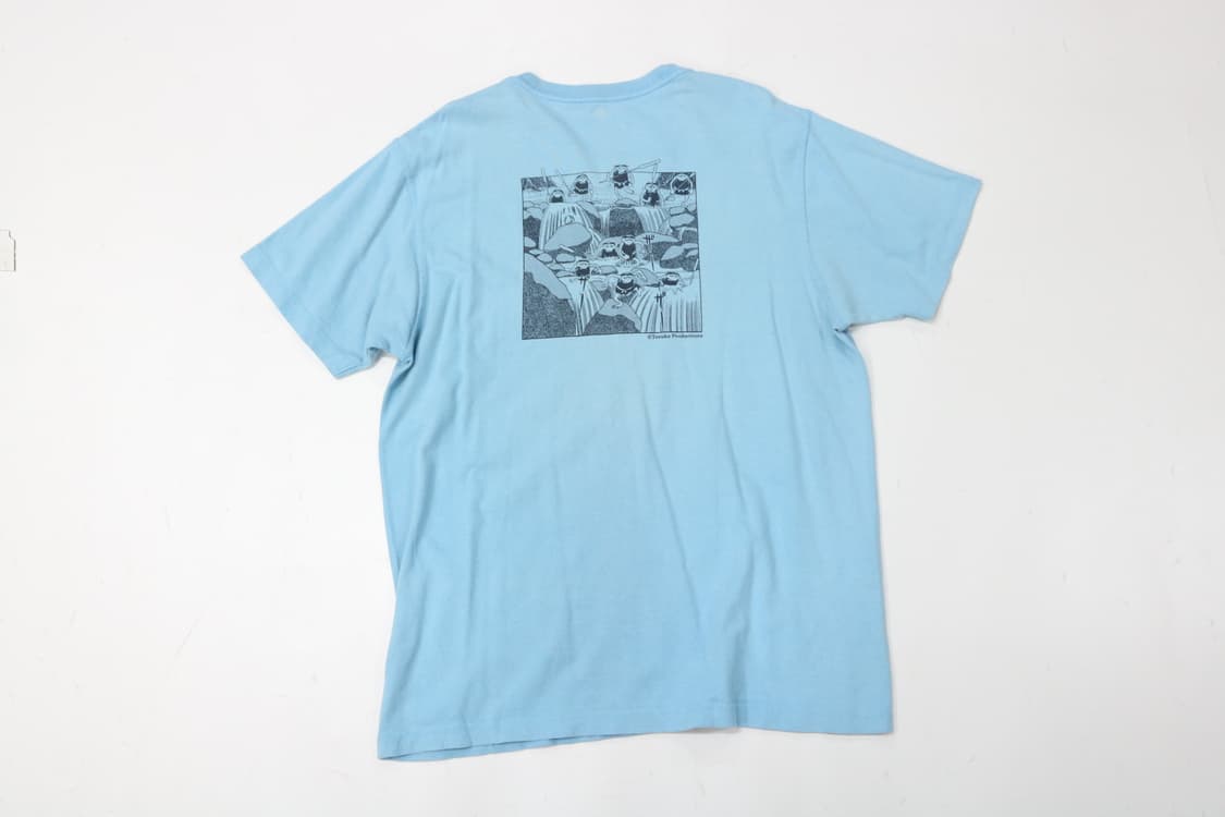 몽벨 x 데즈카 프로덕션 카파 백 프린팅 하늘색 반팔 티셔츠 (L) 상품이미지3