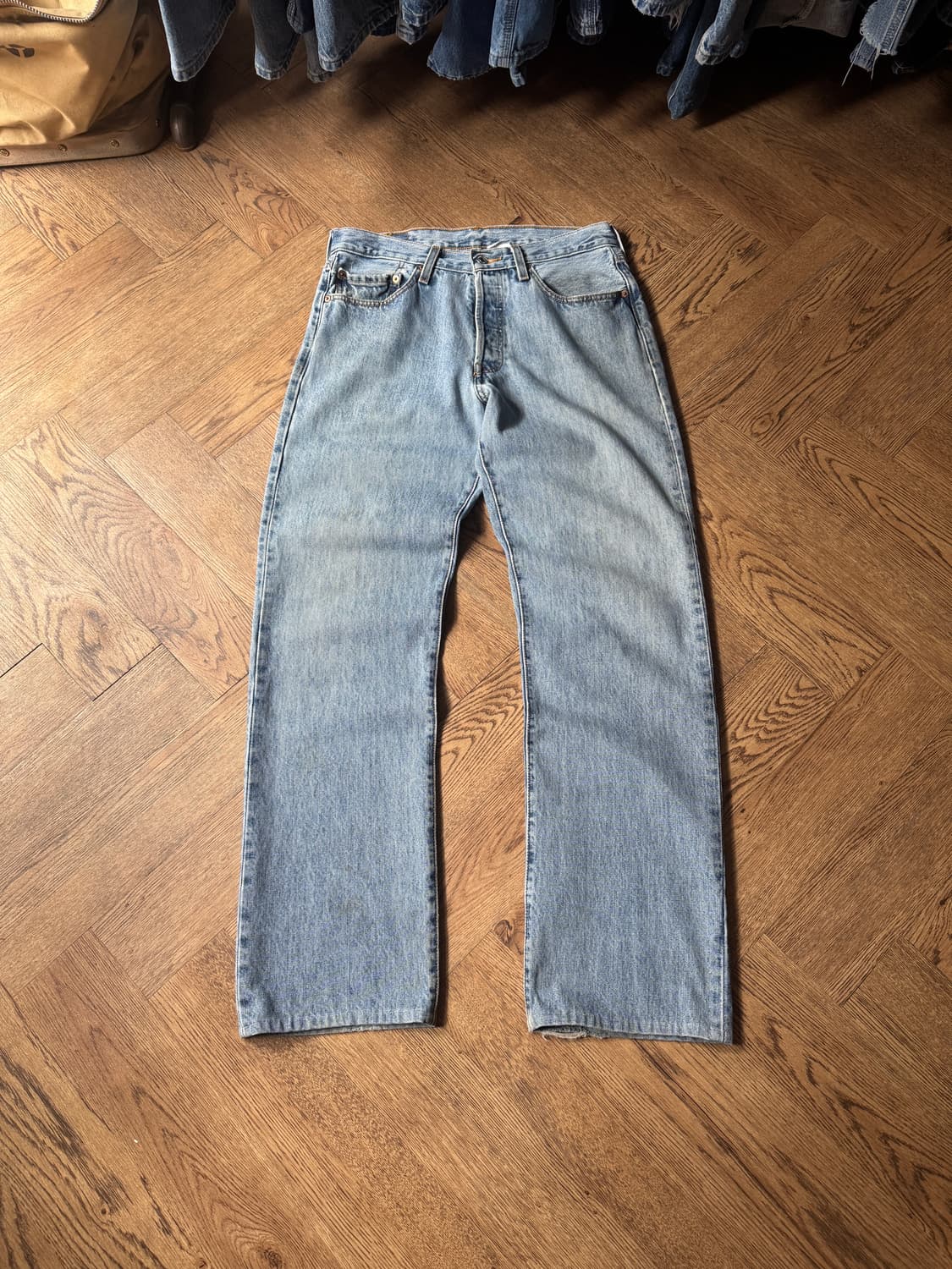 [32]00's 리바이스 501 멕시코제 빈티지 워싱 데님 팬츠 상품이미지2