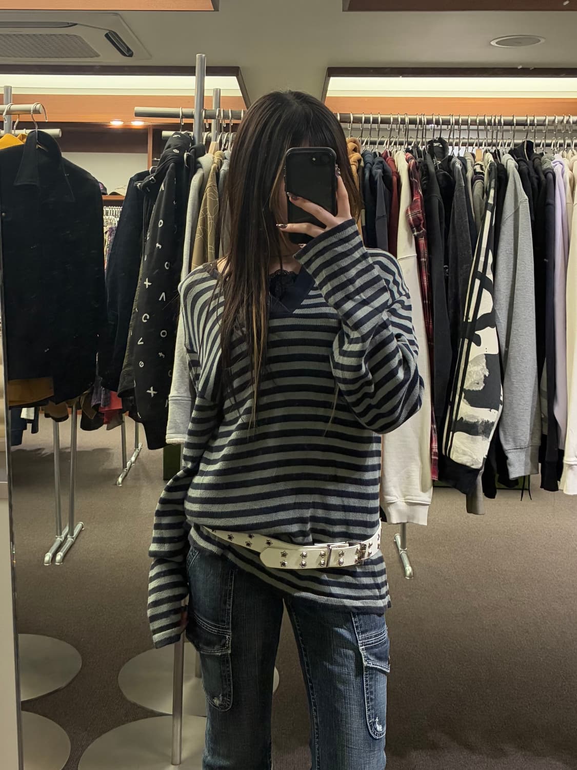 L)Paul Smith vintage v넥 스트라이프 니트 상품이미지2