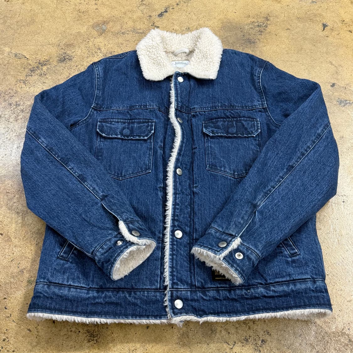 커버낫 데님 양털 카라 청 자켓  상품이미지2
