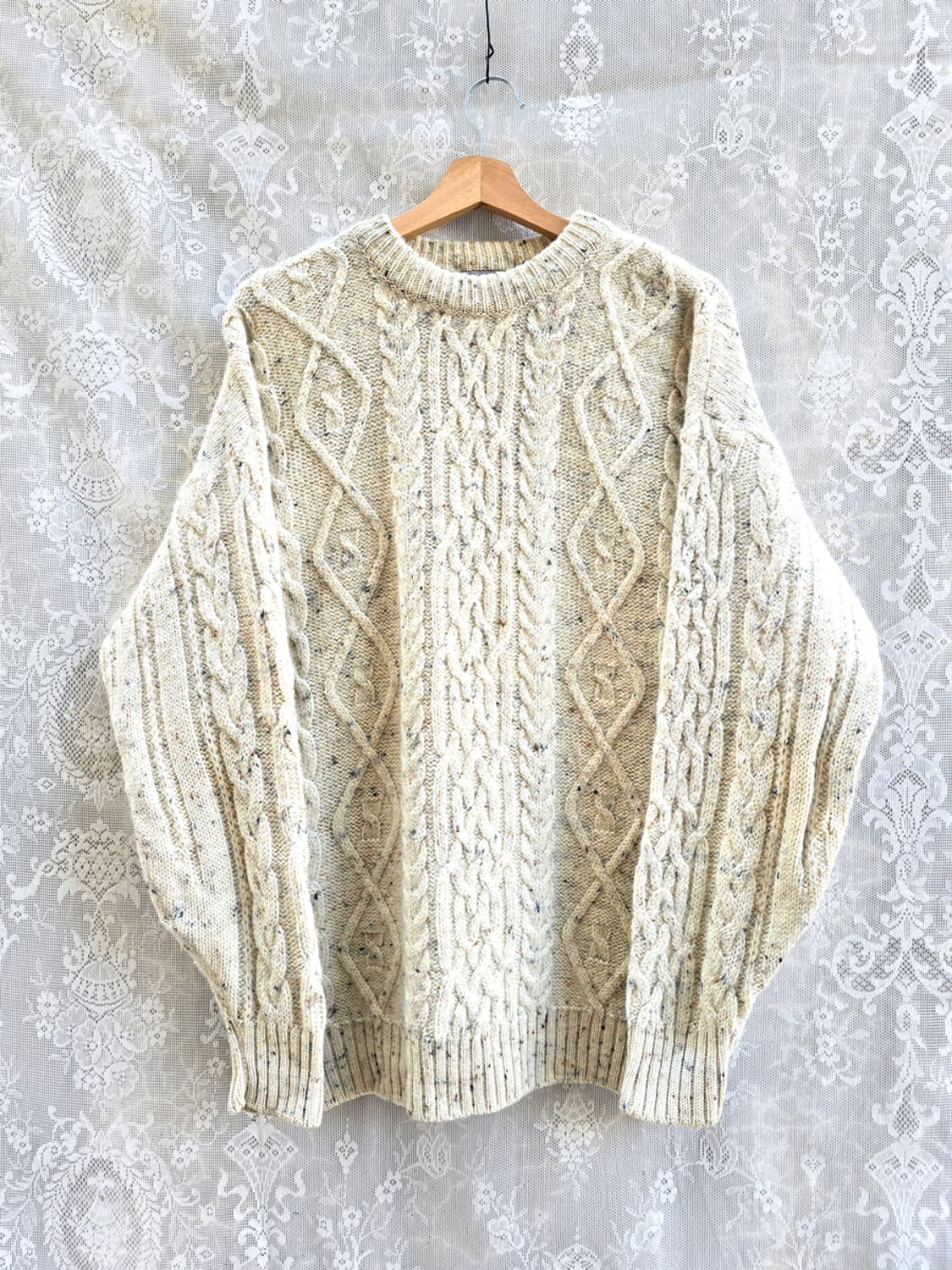 90s 브루스 필드 피셔맨 니트 (made in scotland) 상품이미지1