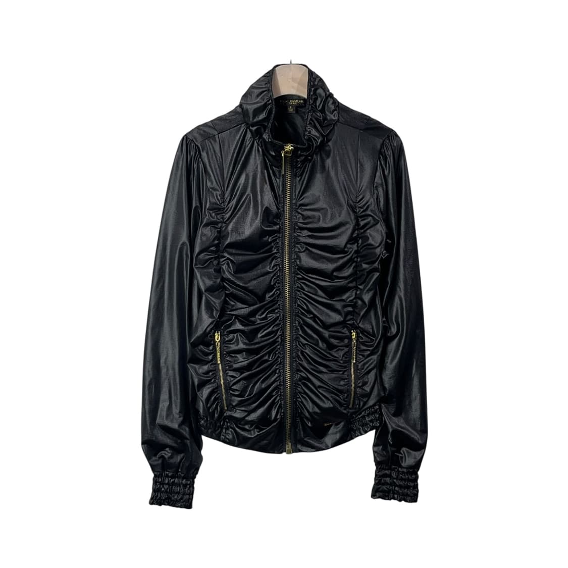 [ROCAWEAR] 로카웨어 셔링 디테일 글로시 블루종 상품이미지1