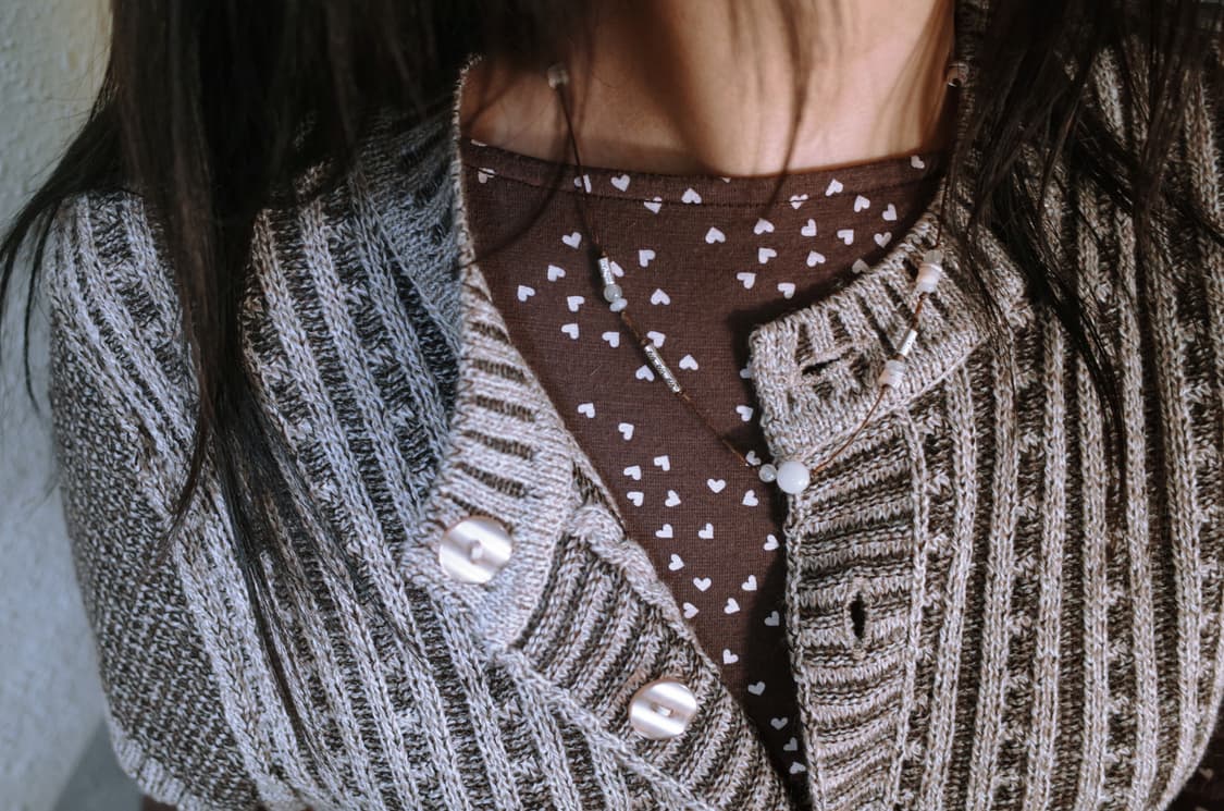 clear white silver-cross necklace 목걸이 상품이미지4