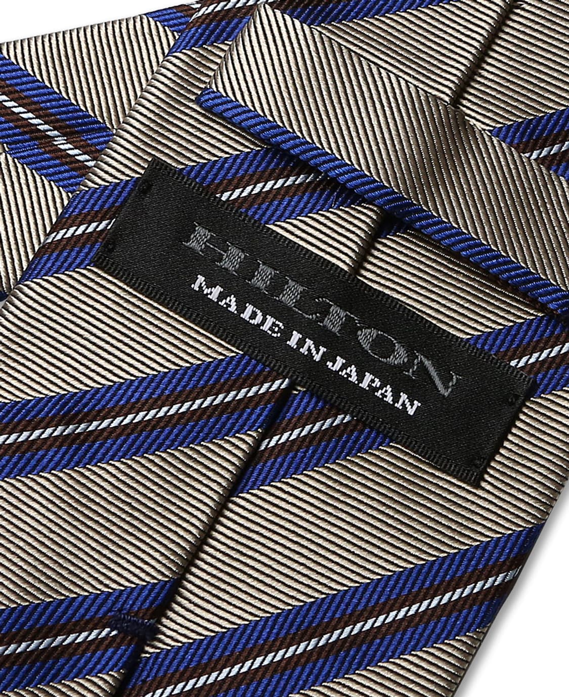 힐튼 [Hilton] 실크 코튼 "메이드 인 재팬" 레지멘탈 타이 상품이미지4