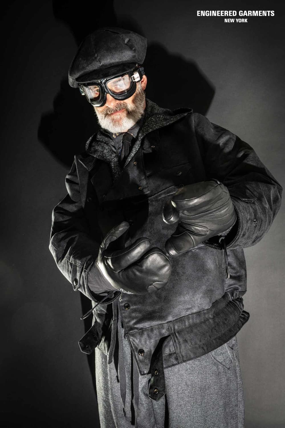 엔지니어드 가먼츠 모토자켓 블랙 페이크스웨이드 상품이미지5