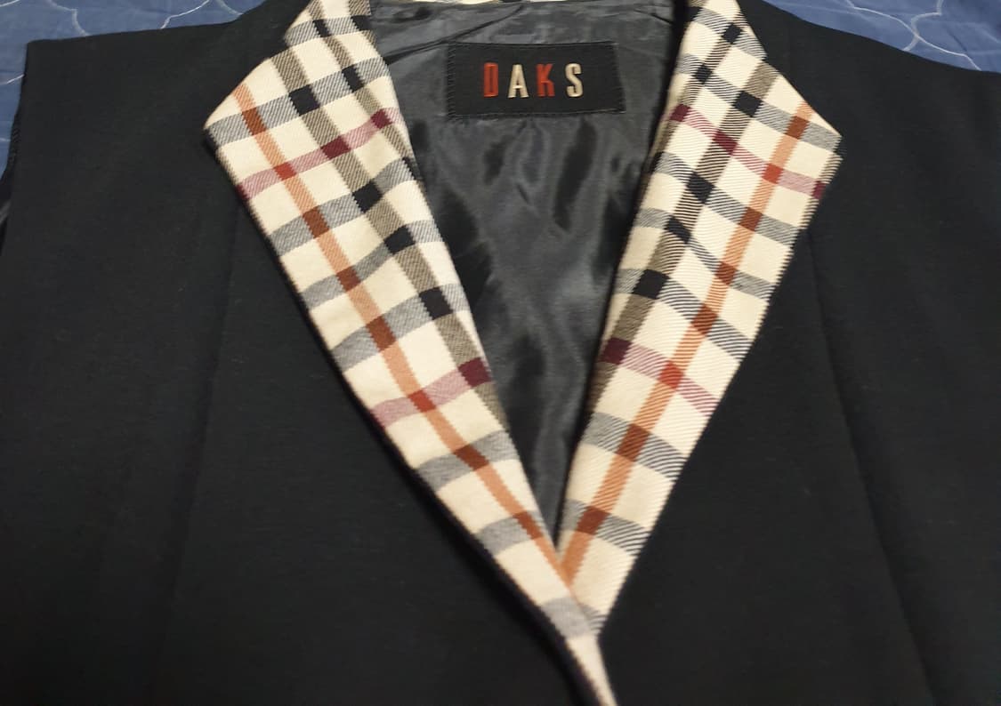 닥스 레이디스 빈티지체크 롱 베스트 블랙 (91-160) 상품이미지2