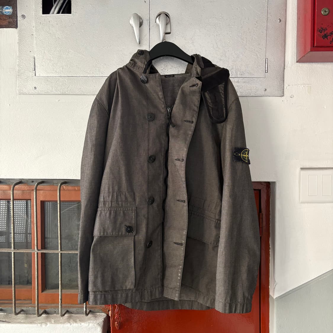 00s 스톤아일랜드 하이넥 버클 후드 자켓 상품이미지7