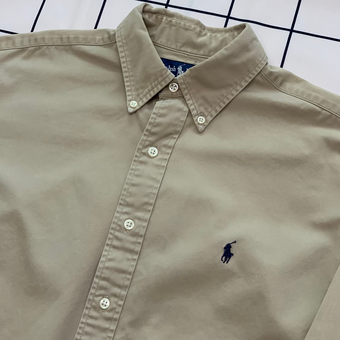 폴로 랄프로렌 베이지 셔츠 상품이미지4