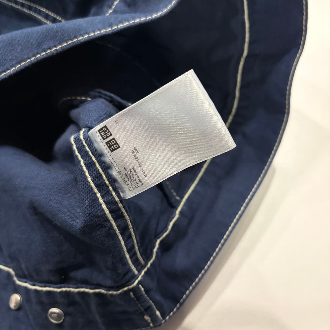 [2XL] 유니클로 JW앤더슨 네이비 트러커 코튼 자켓 D444 상품이미지7