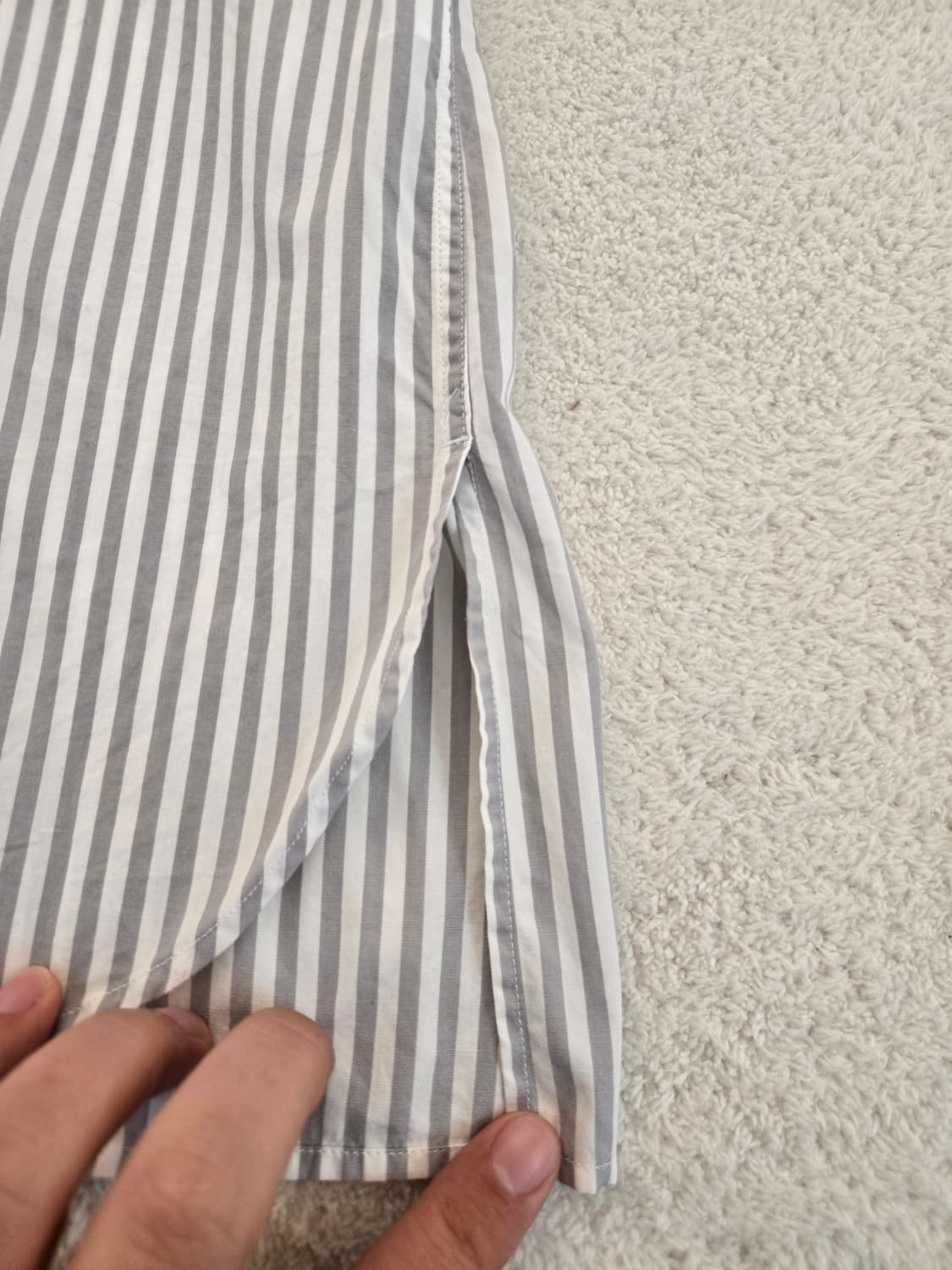 단톤 풀오버 스트라이프 반팔 셔츠 상품이미지4