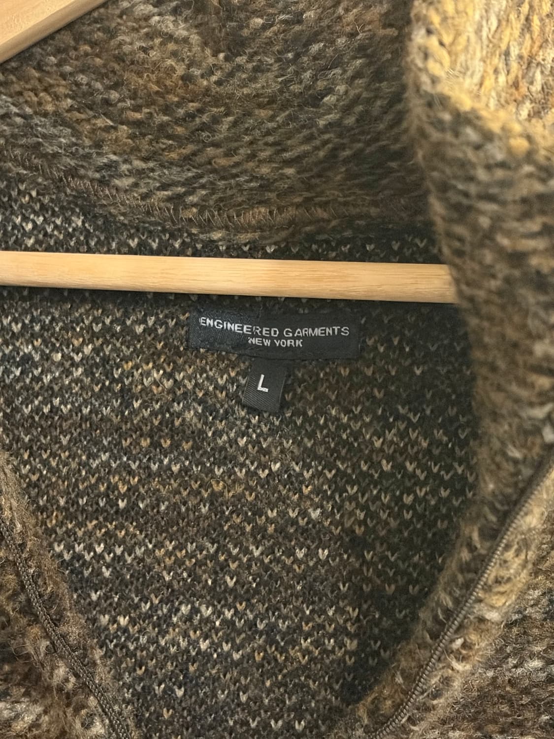 엔지니어드 가먼츠 집업 니트 상품이미지3