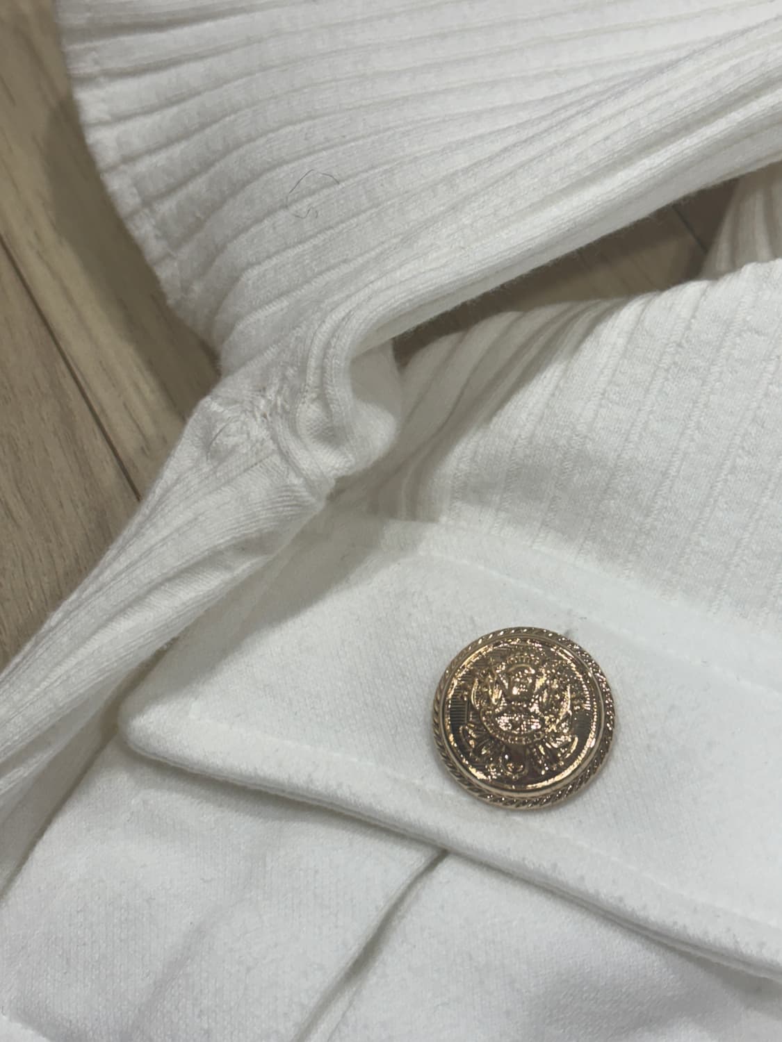 베이비메탈클럽 골드버튼후디원피스 화이트 히메오네갸루베메클빈티지팝업 상품이미지3