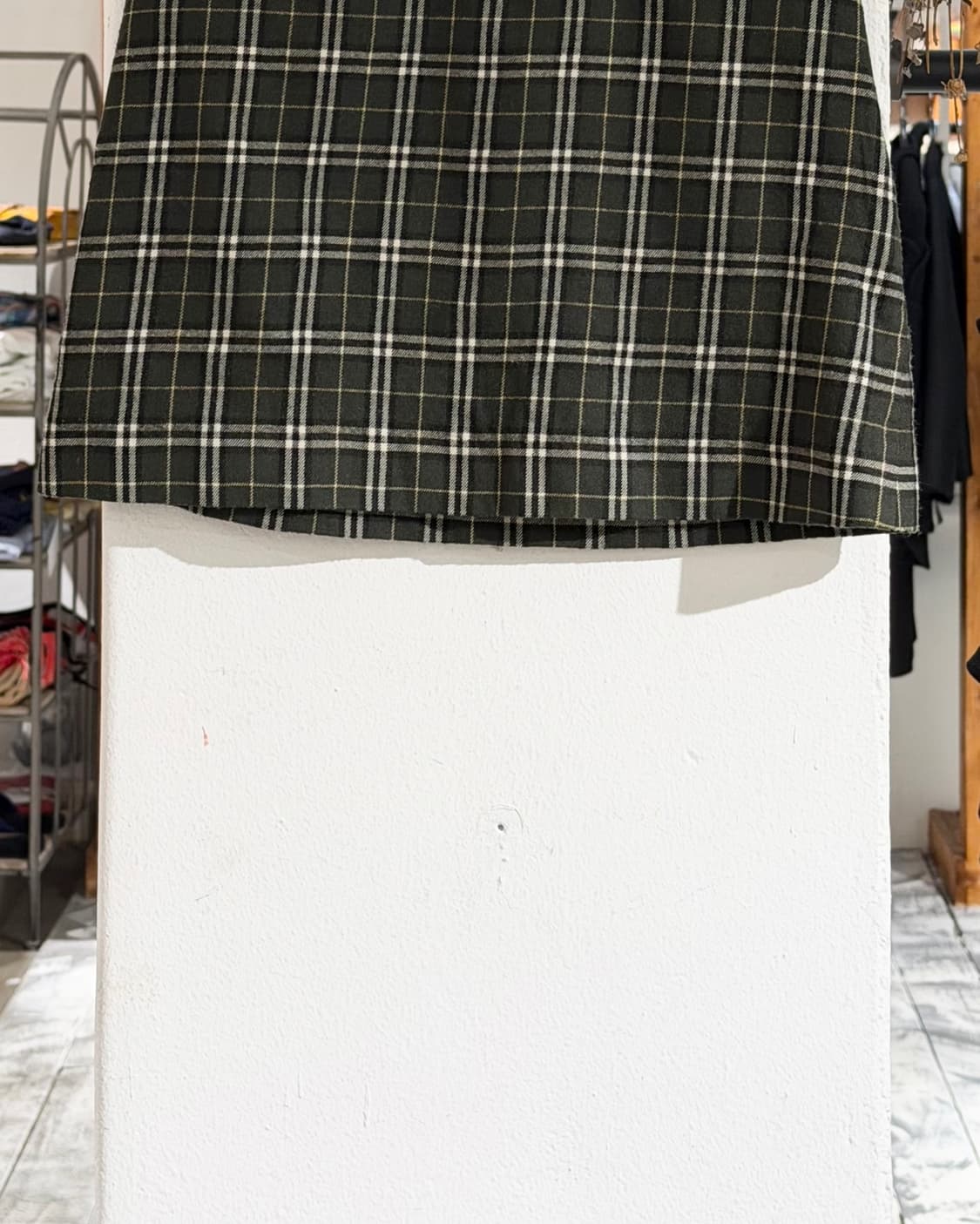 버버리 블루라벨 그린 체크 미니스커트 상품이미지3