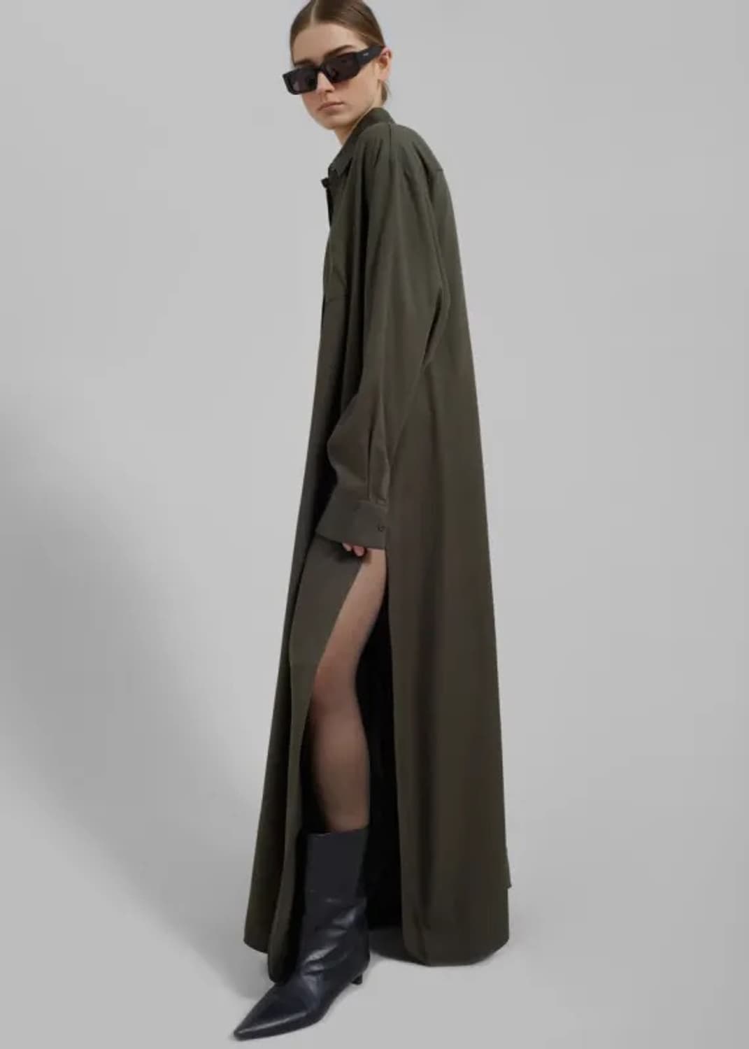 The frankie shop 프랭키샵 텐셀 avery 셔츠 드레스 상품이미지7