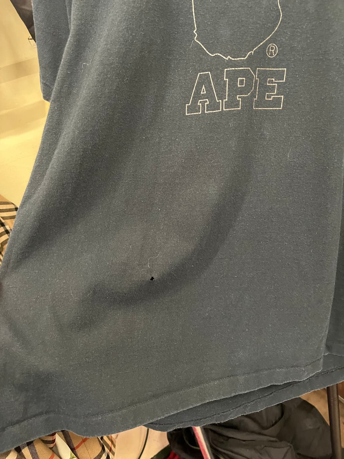 베이프 컬리지 블랙 반팔티 #csz739 상품이미지8