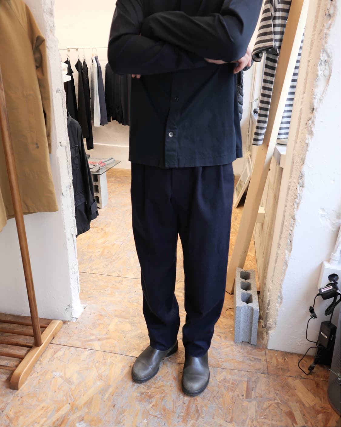 코모리 울 턱 팬츠 상품이미지1