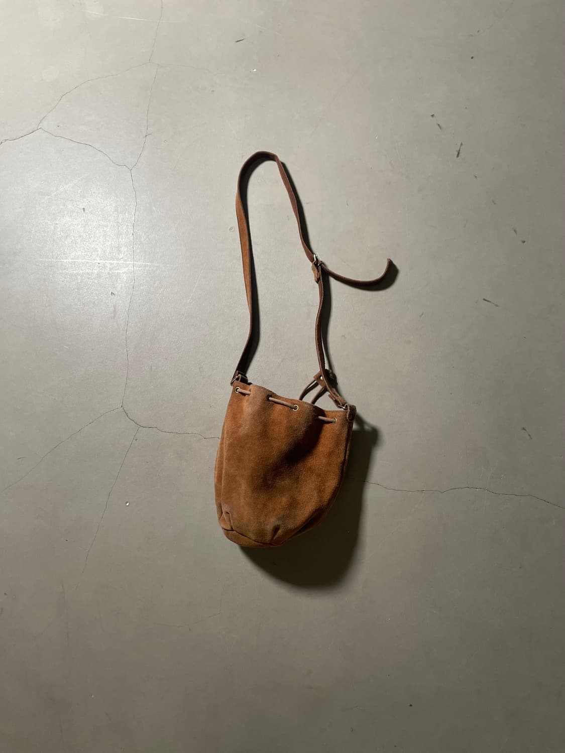 Vintage Suede Drawstring Shoulder Bag 상품이미지2