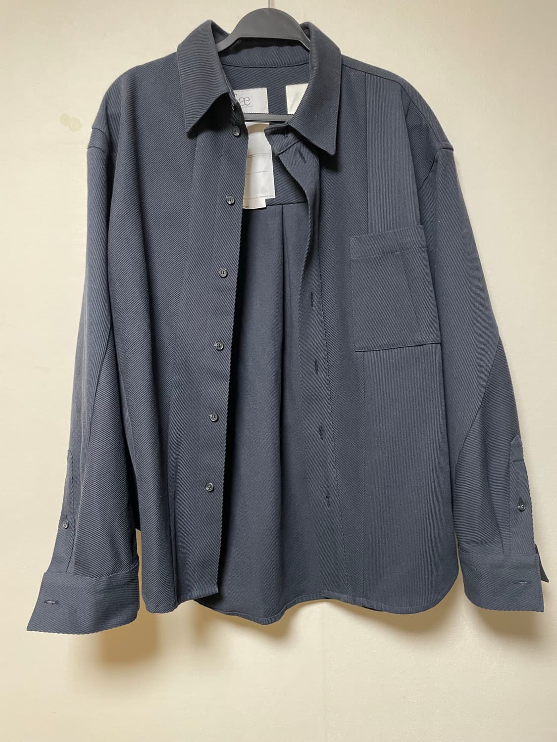 Yiyae이예 aslant shirt jacket 상품이미지1