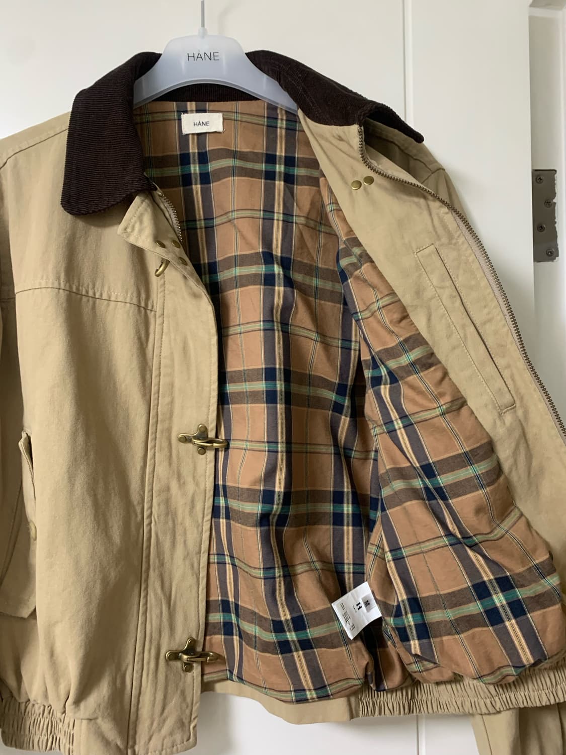 하네 플레인 버클 자켓 베이지 M 상품이미지2
