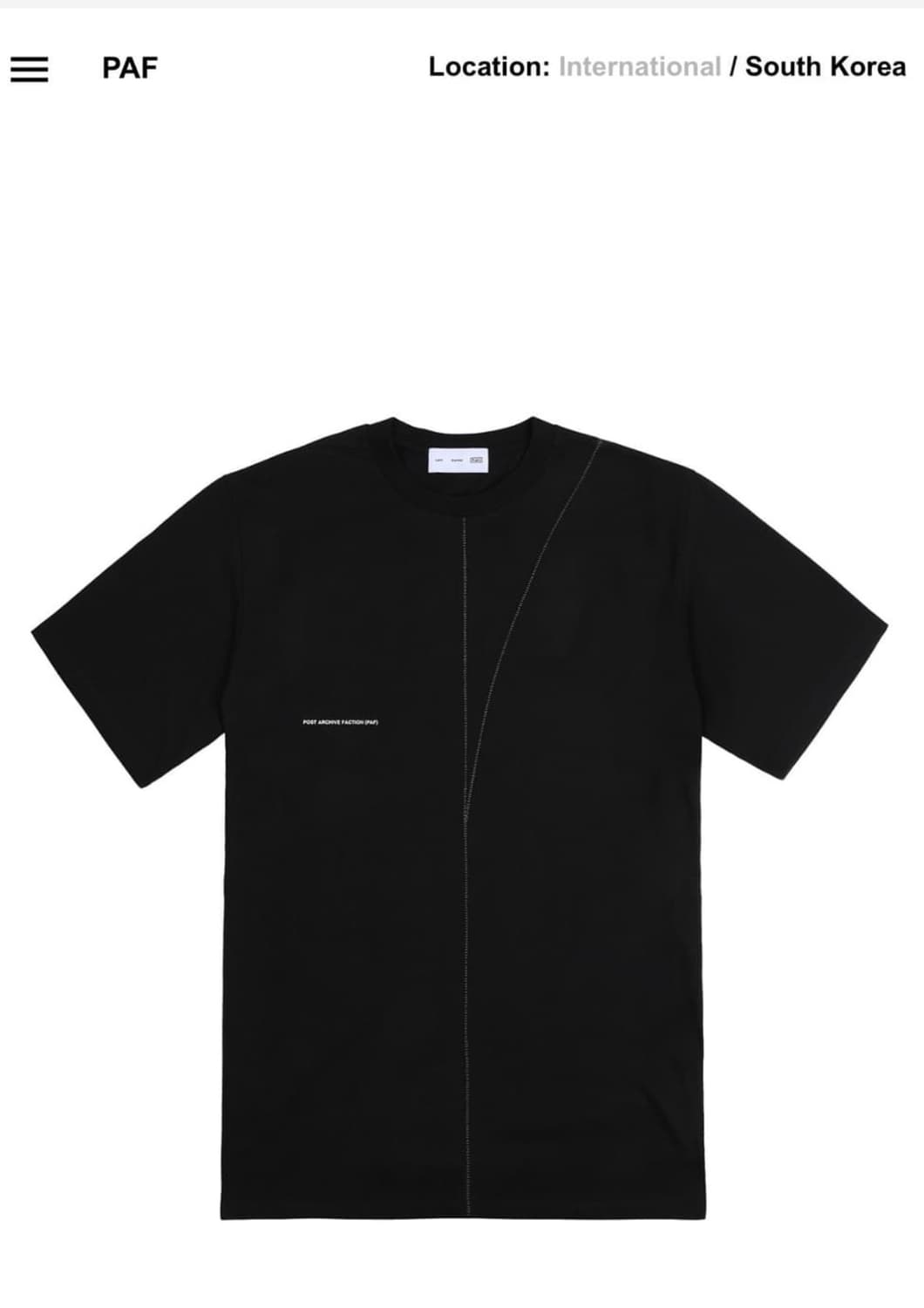 PAF 포스트아카이브팩션 5.0+ 반팔 상품이미지1