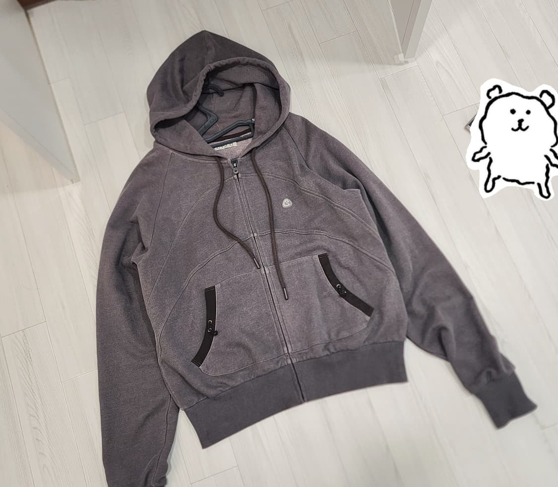 코이세이오 스트링 후드집업 와인 상품이미지2