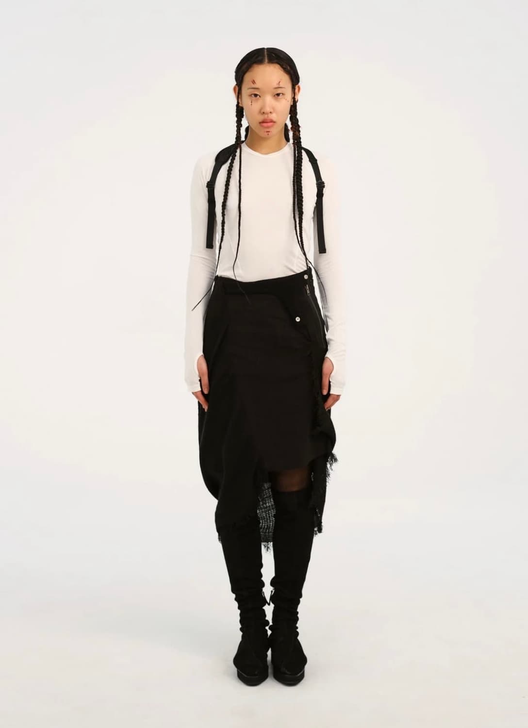Hyeinseo- Fringed Skirt - 1 상품이미지1