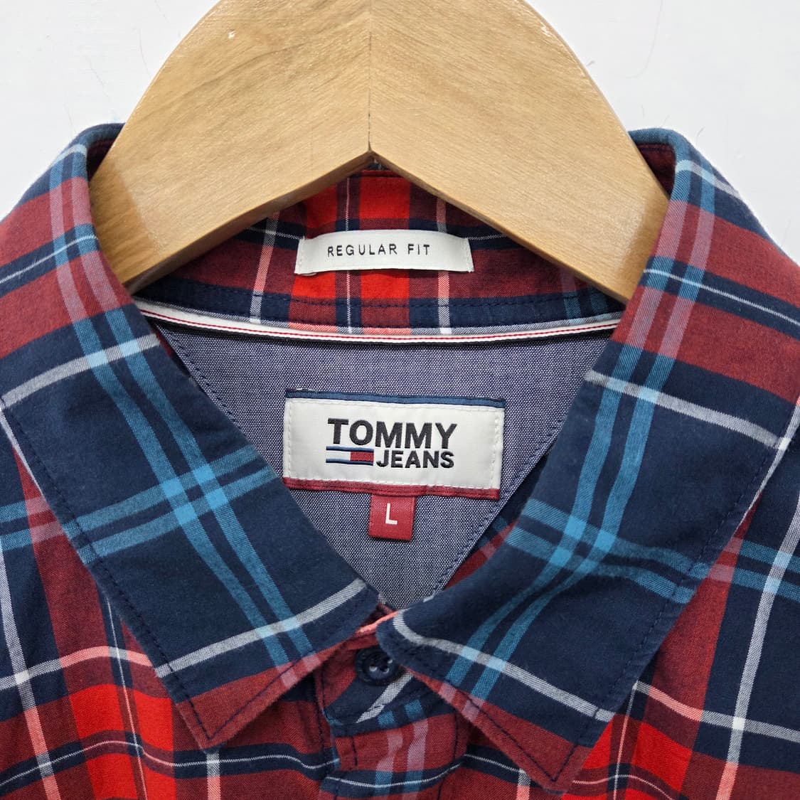 타미힐피거 체크 셔츠 남L 상품이미지4