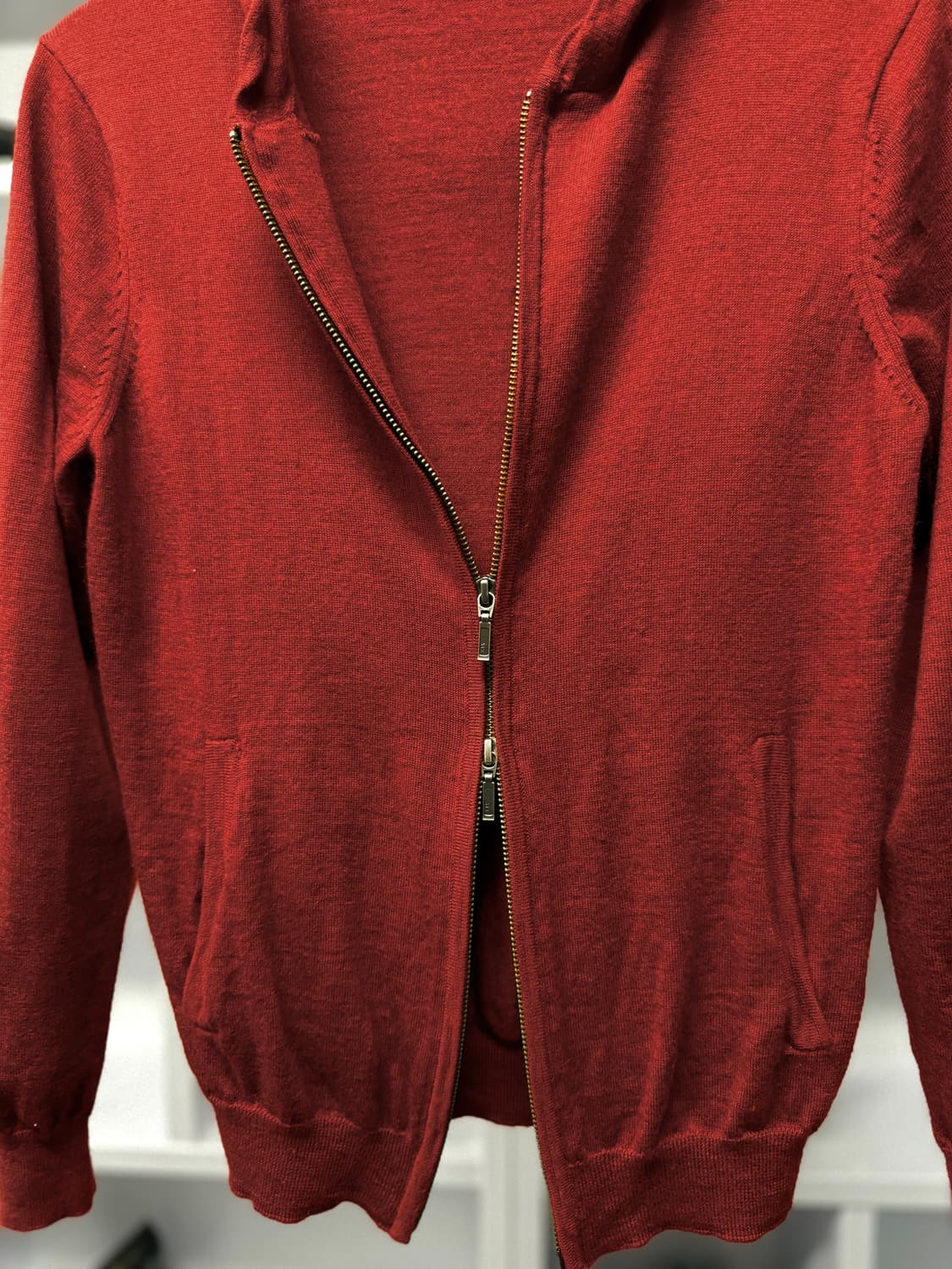 comme ca men 투웨이 집업 니트 상품이미지2