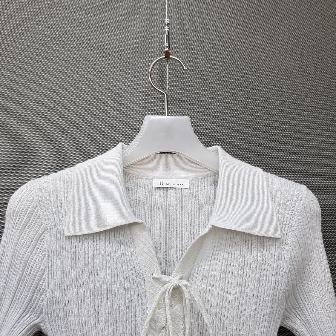 잇미샤 2024 리본 타이 립 니트 S사이즈 상품이미지2