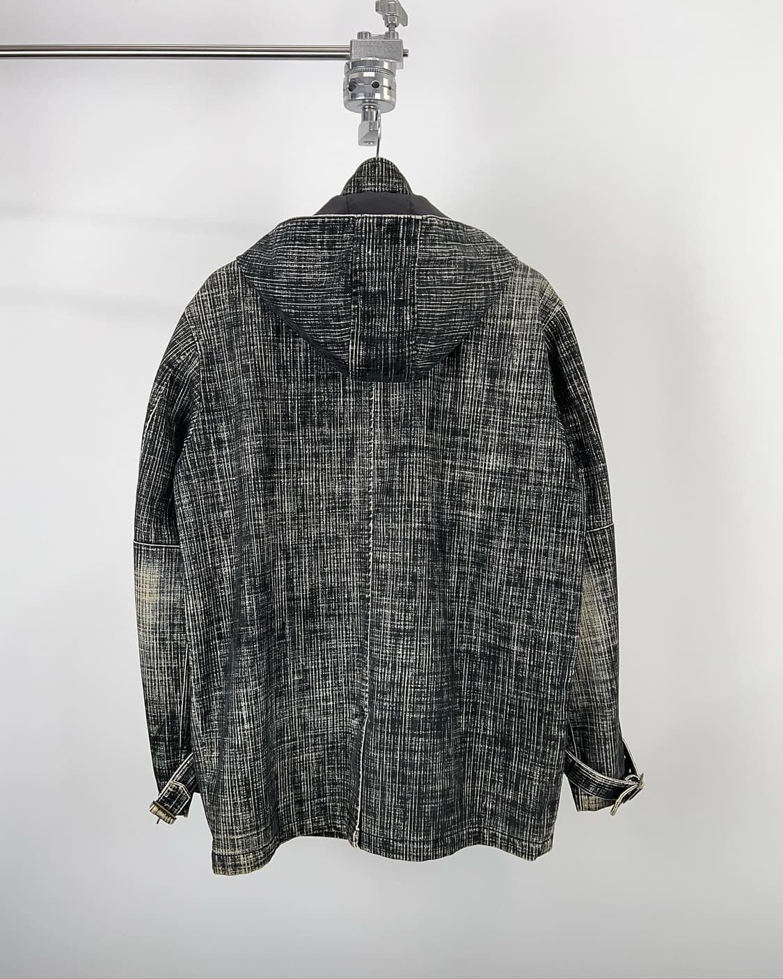 VTG 워싱체크패턴 멀티포켓 후드 자켓  상품이미지4