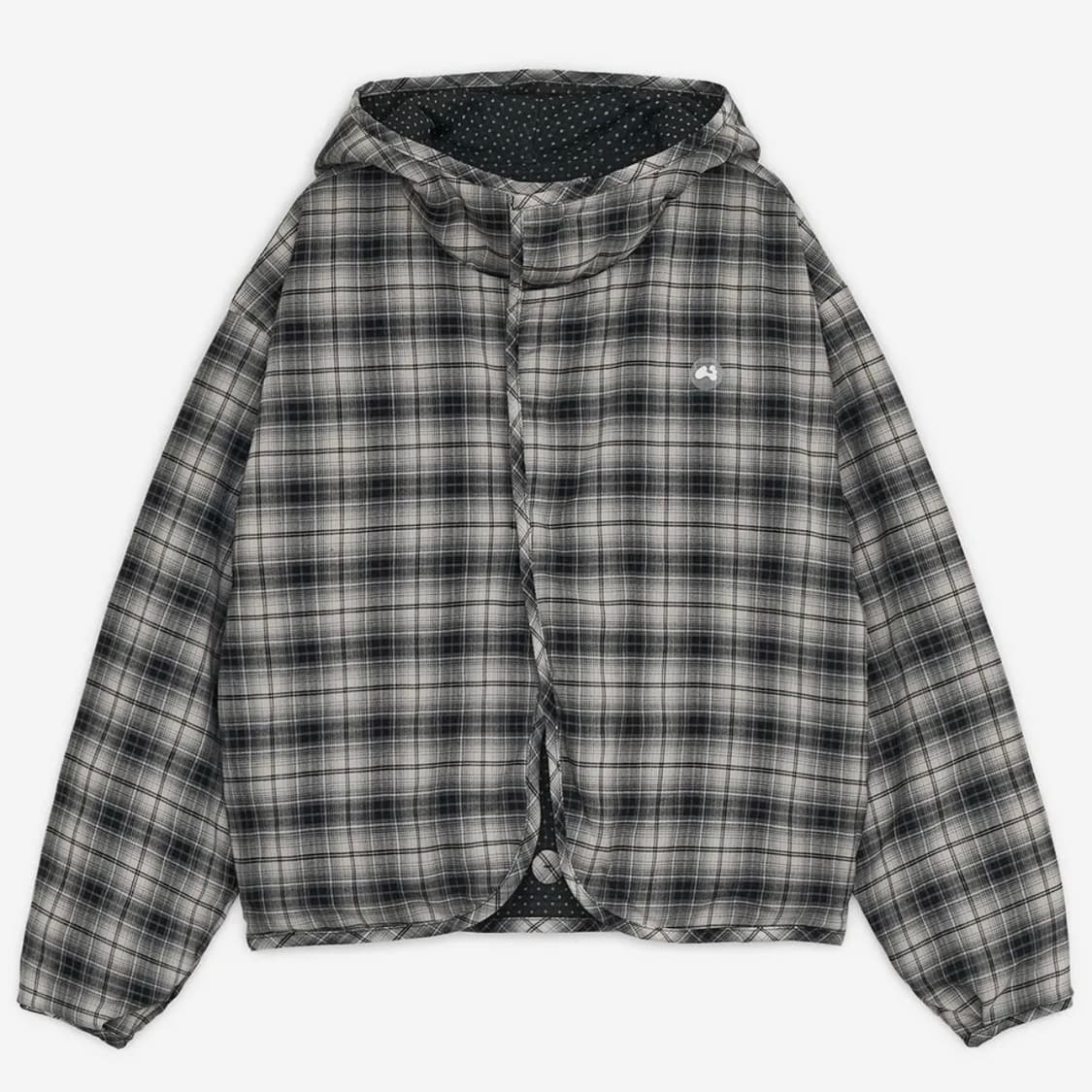 허그유어스킨 체크 리버시블 후드 자켓 상품이미지2