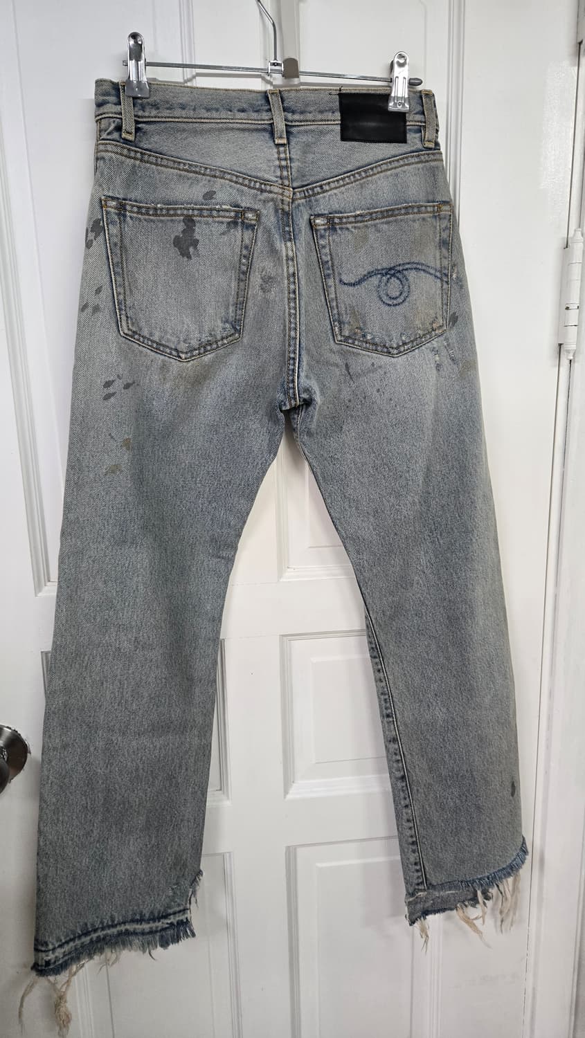 새상품)R13알써틴 bowie 디스트로이트 페인트 데님팬츠 상품이미지10