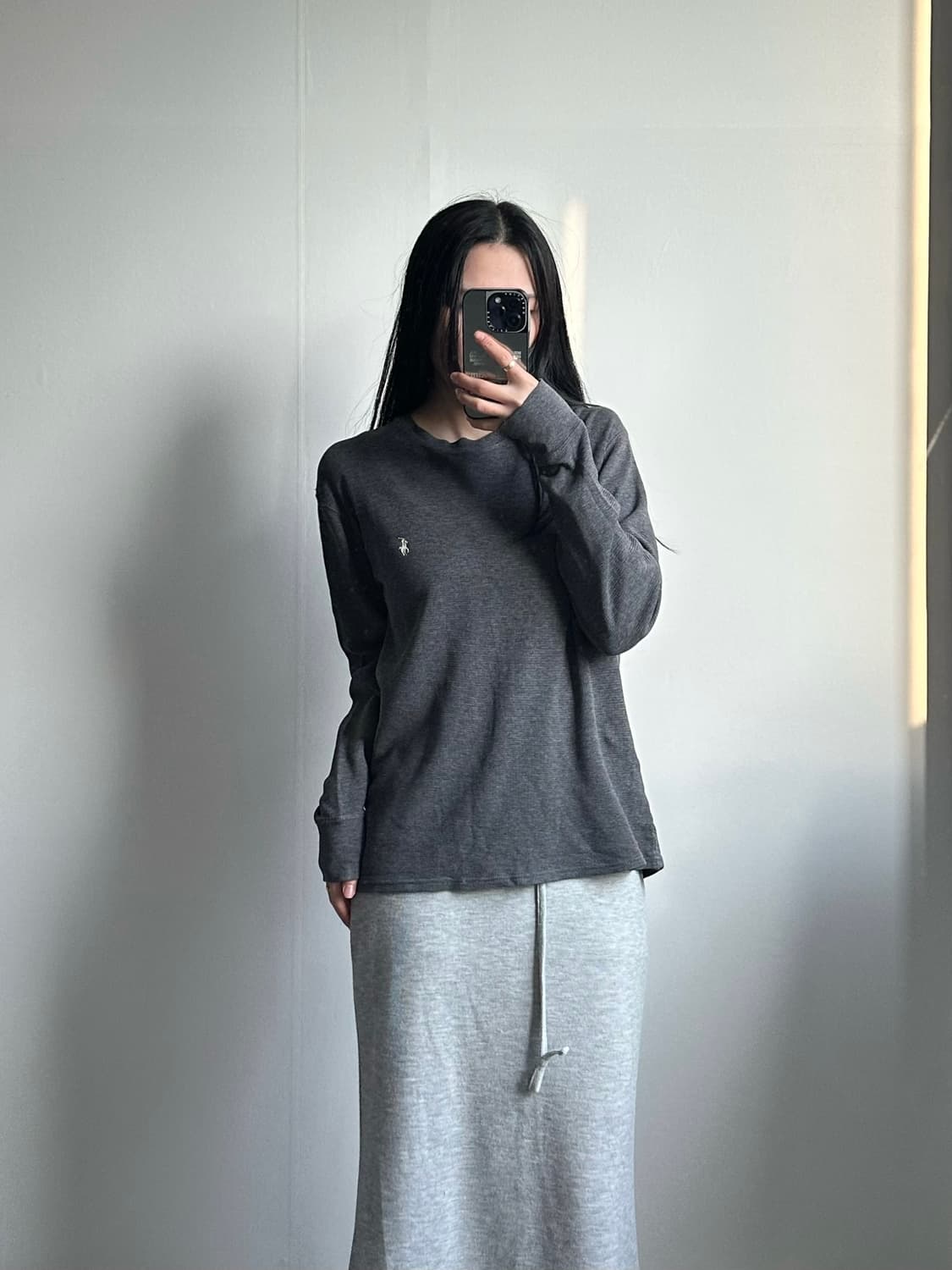 폴로 랄프로렌 신형 그레이 와플 니트 상품이미지1