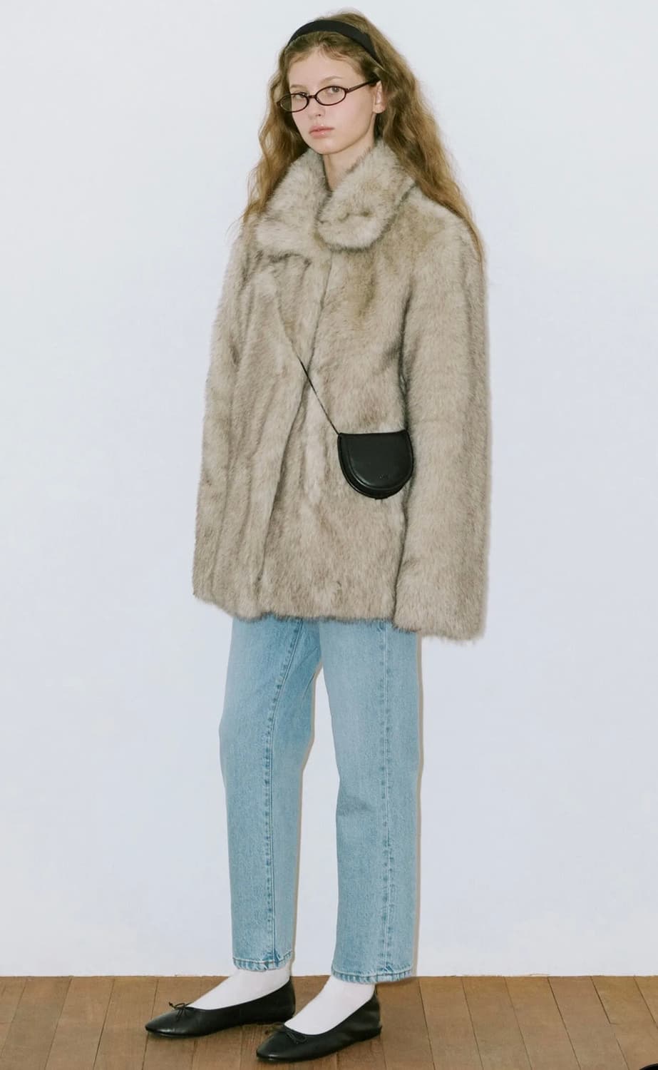 시눈 Heavy Mix Fur Jacket (Ash Brown) 상품이미지3