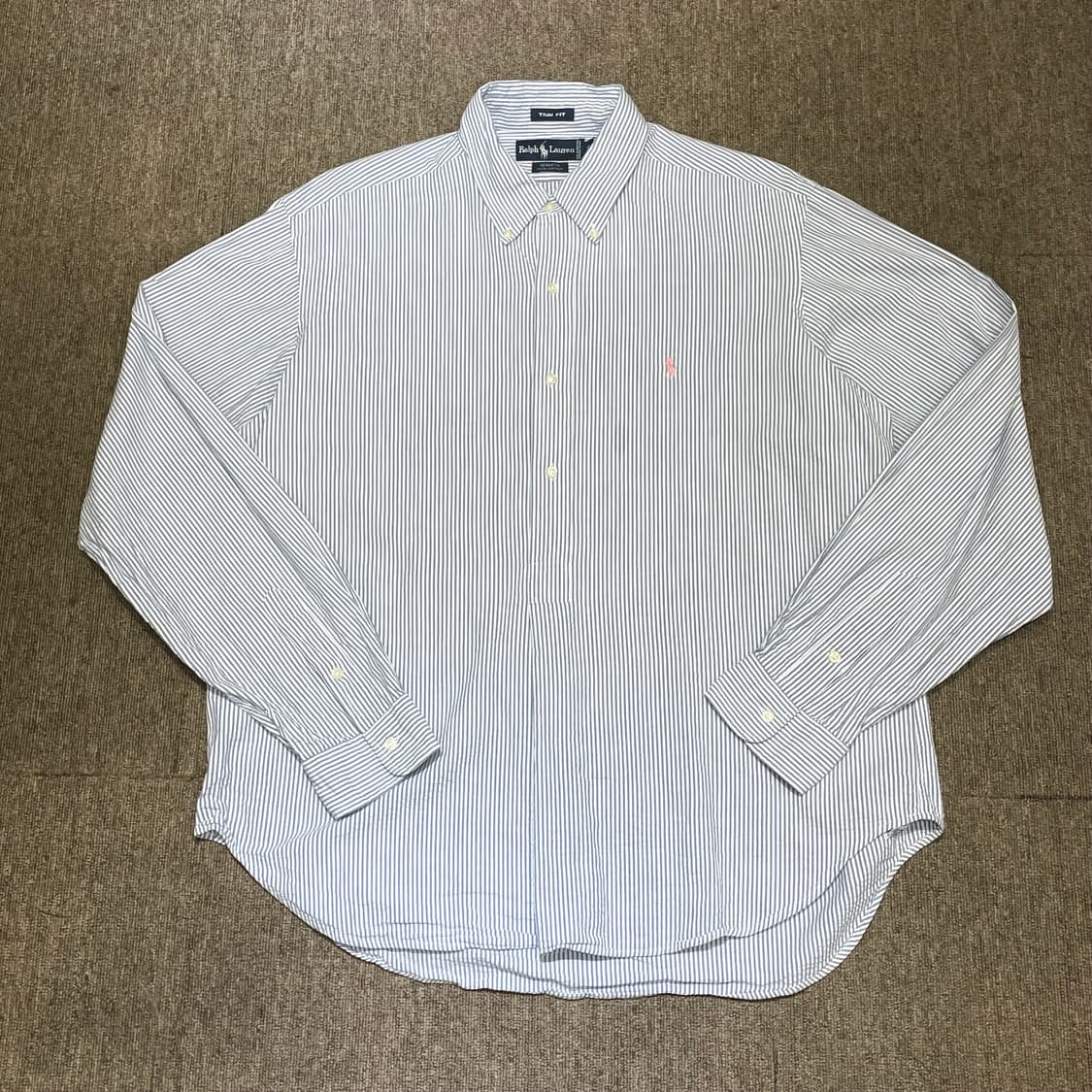 (XL) POLO 폴로 랄프로렌 스트라이프 하프 버튼 셔츠 Kenneth 상품이미지3