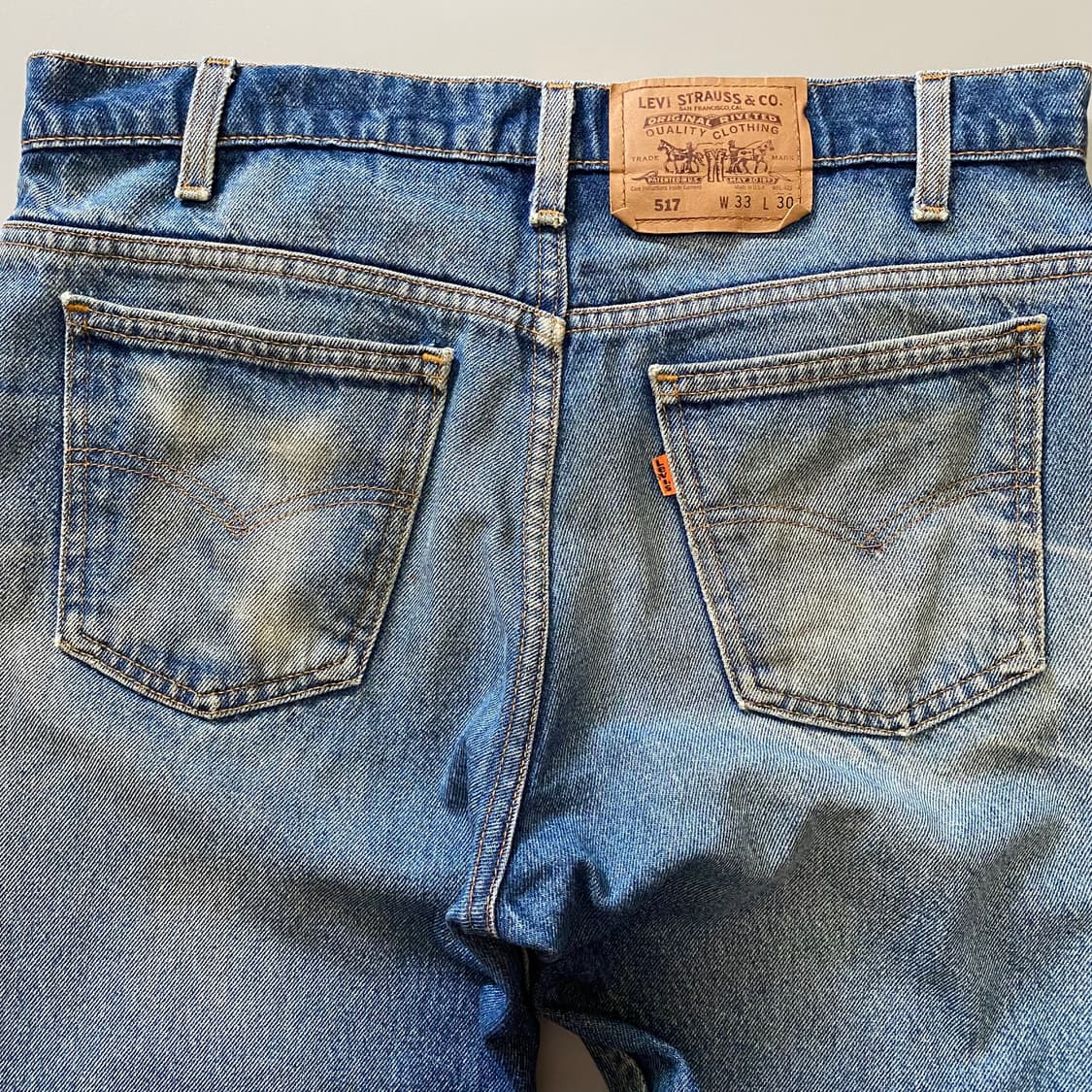 (33x30)94s 리바이스 517 오렌지탭 데님청바지 상품이미지6