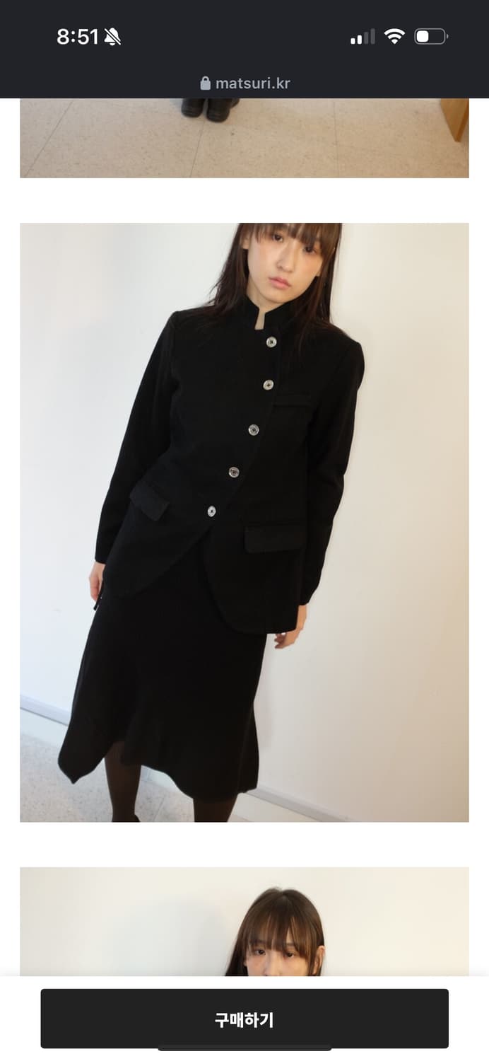 MICHAEL KORS 사선 버튼 울 자켓 코트 마츠리 matsuri 상품이미지4