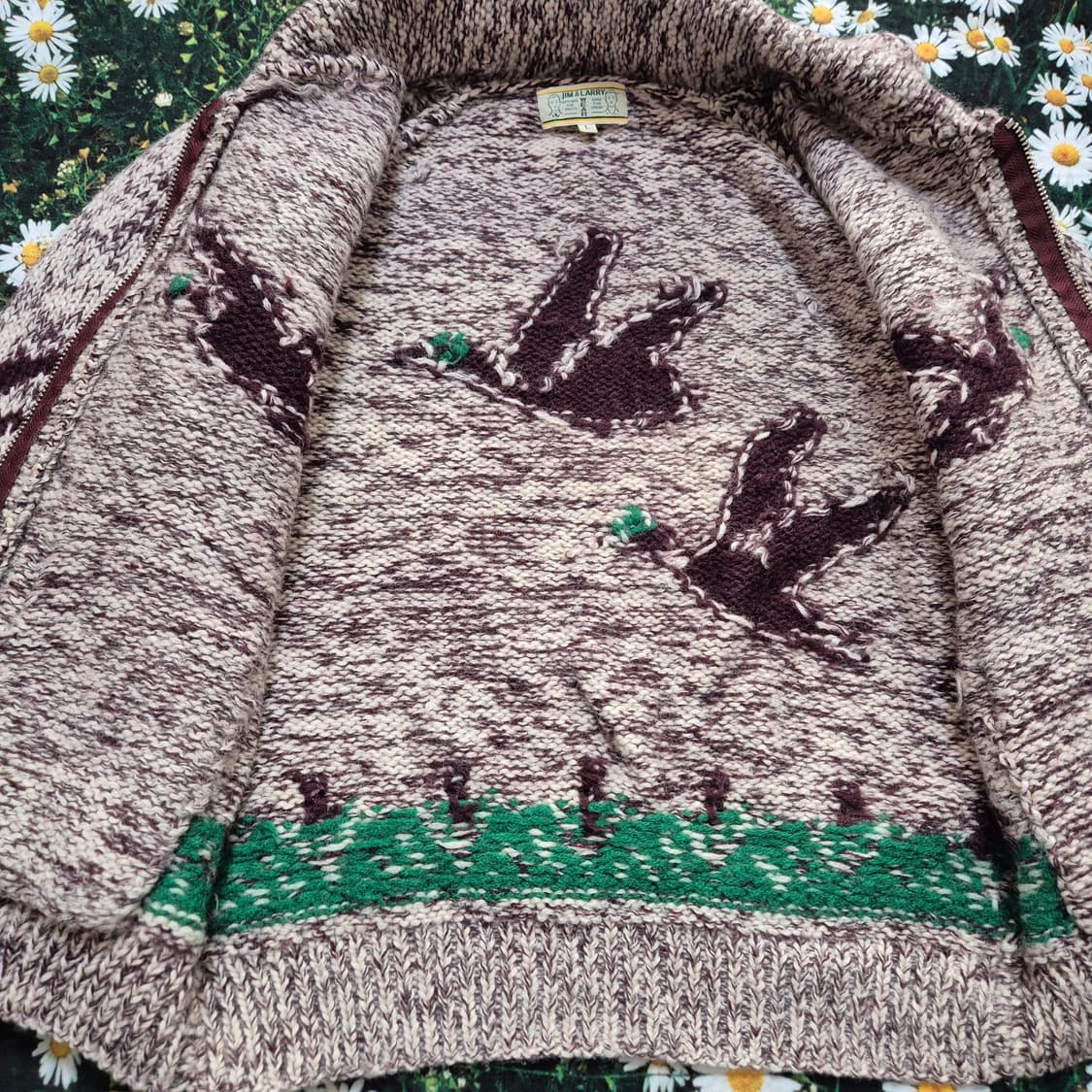 JIM&LARRY 청둥오리  코위찬 니트 자켓 성인 L (M추천) 상품이미지5