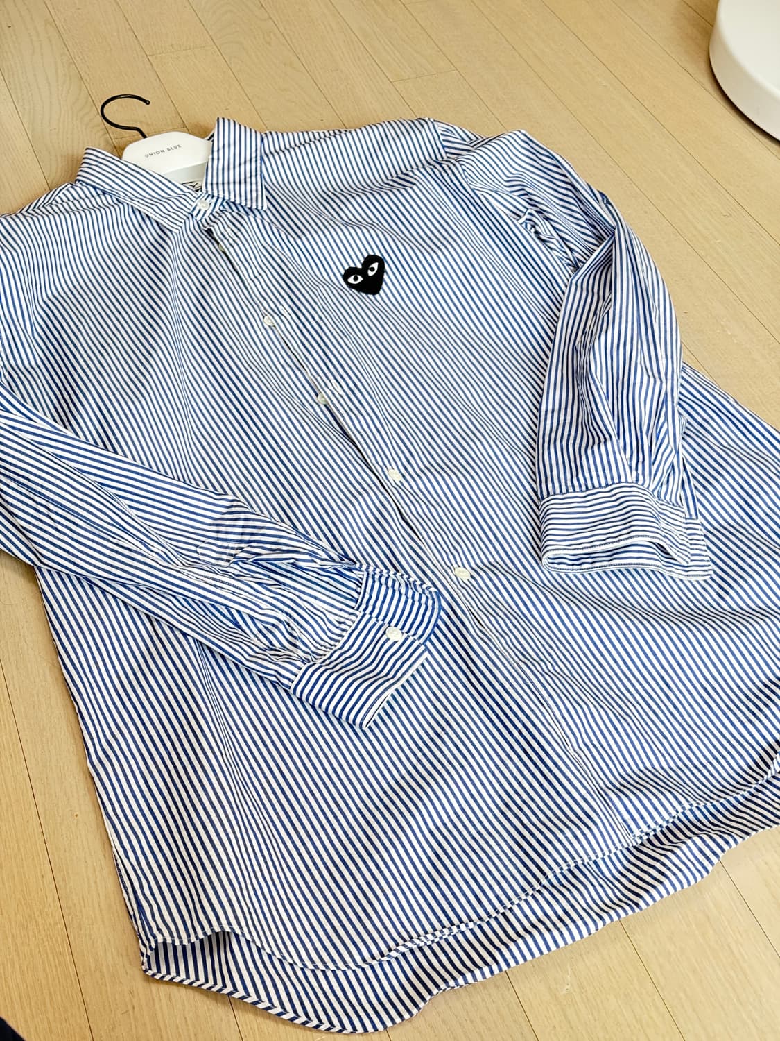 꼼데가르송 블랙와펜 스트라이프 셔츠 AX-B018 / XL 상품이미지3