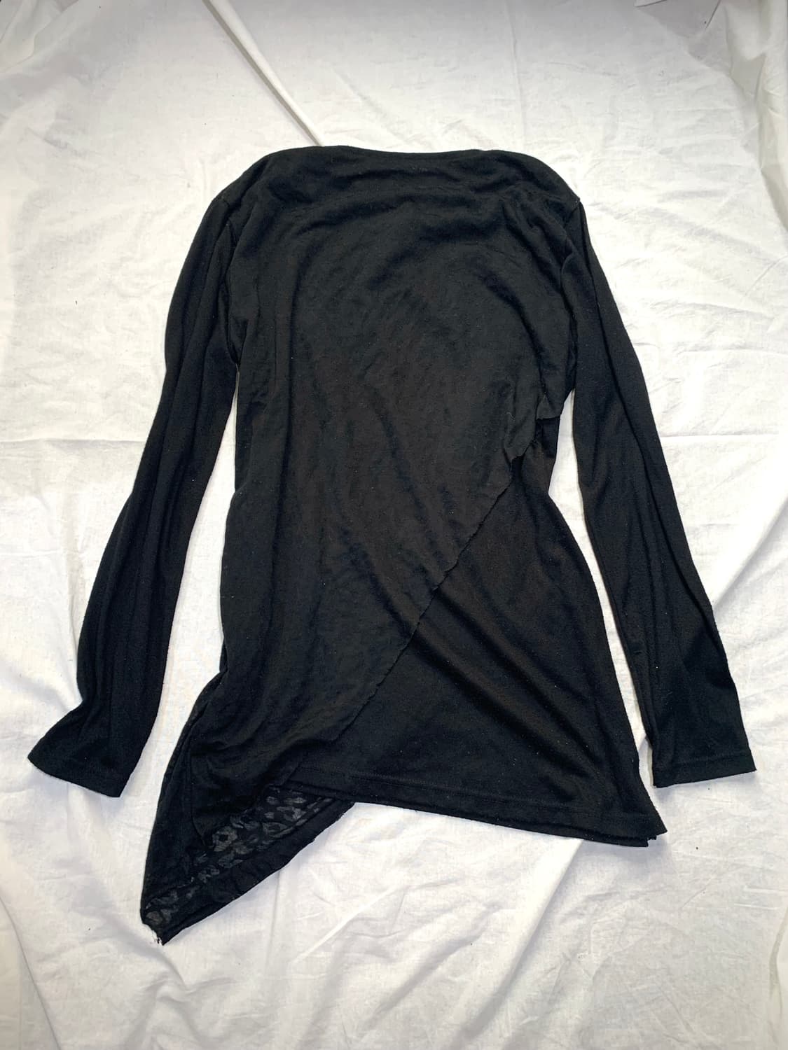 Xfrm leopard detail unbalanced drape cut 상품이미지3