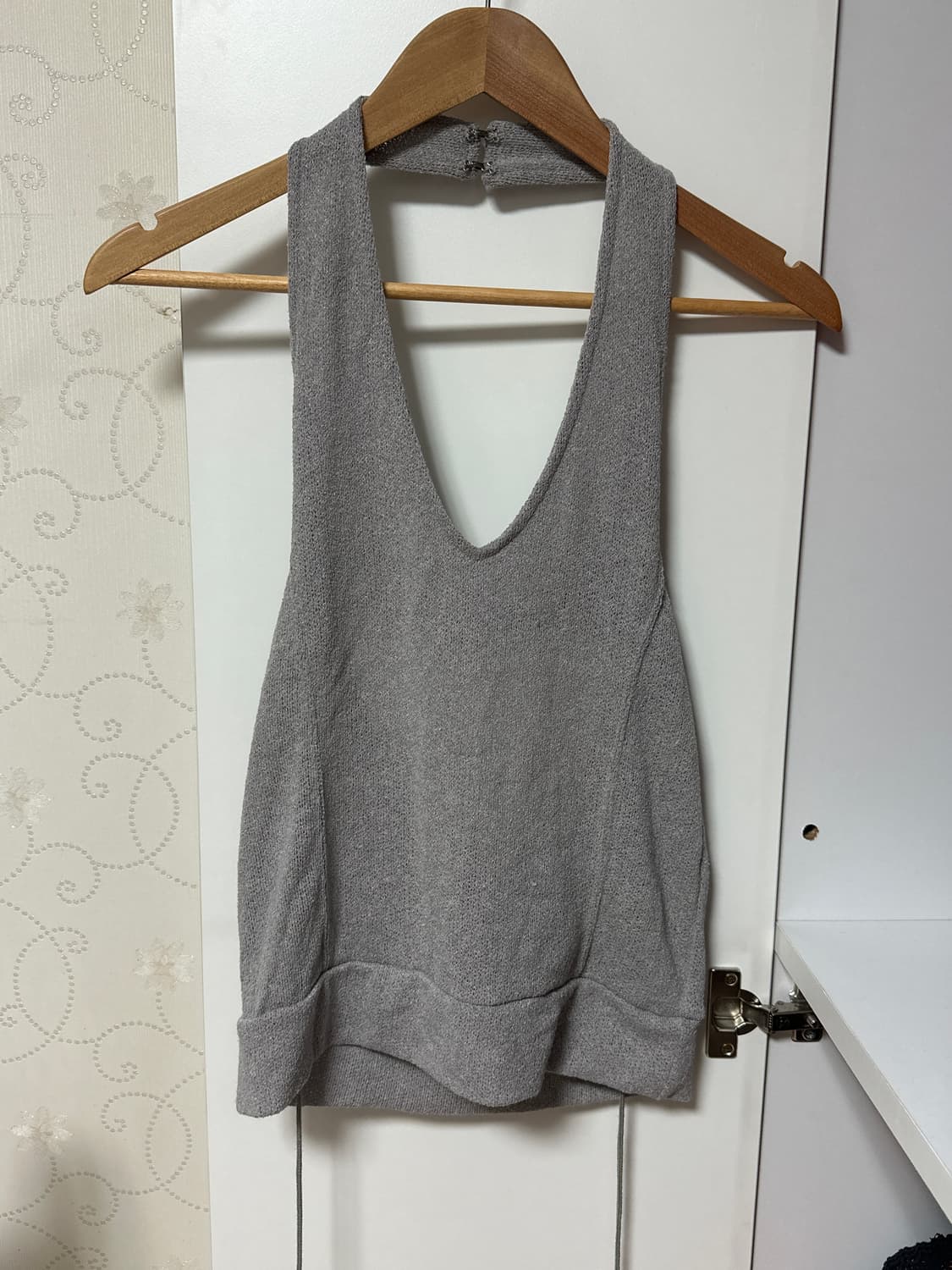 오호스 홀터넥 니트 탑 상품이미지1