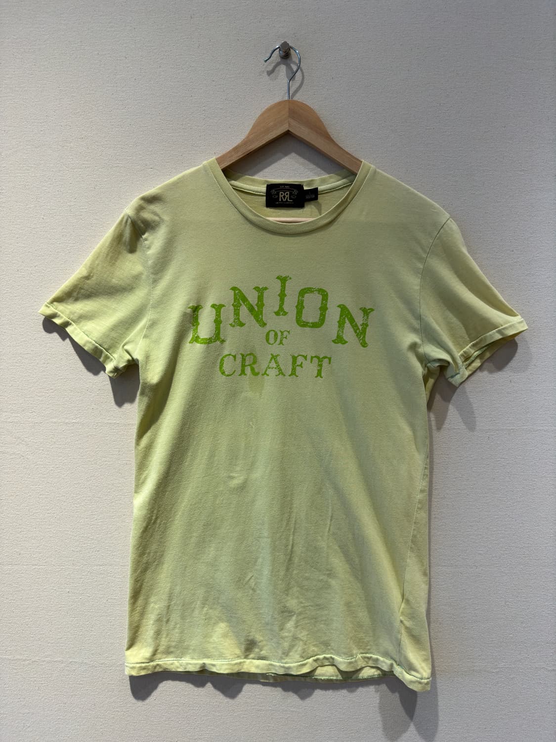 "UNION OF CRAFT" 가먼트다잉 슬러브 저지 티셔츠 상품이미지1
