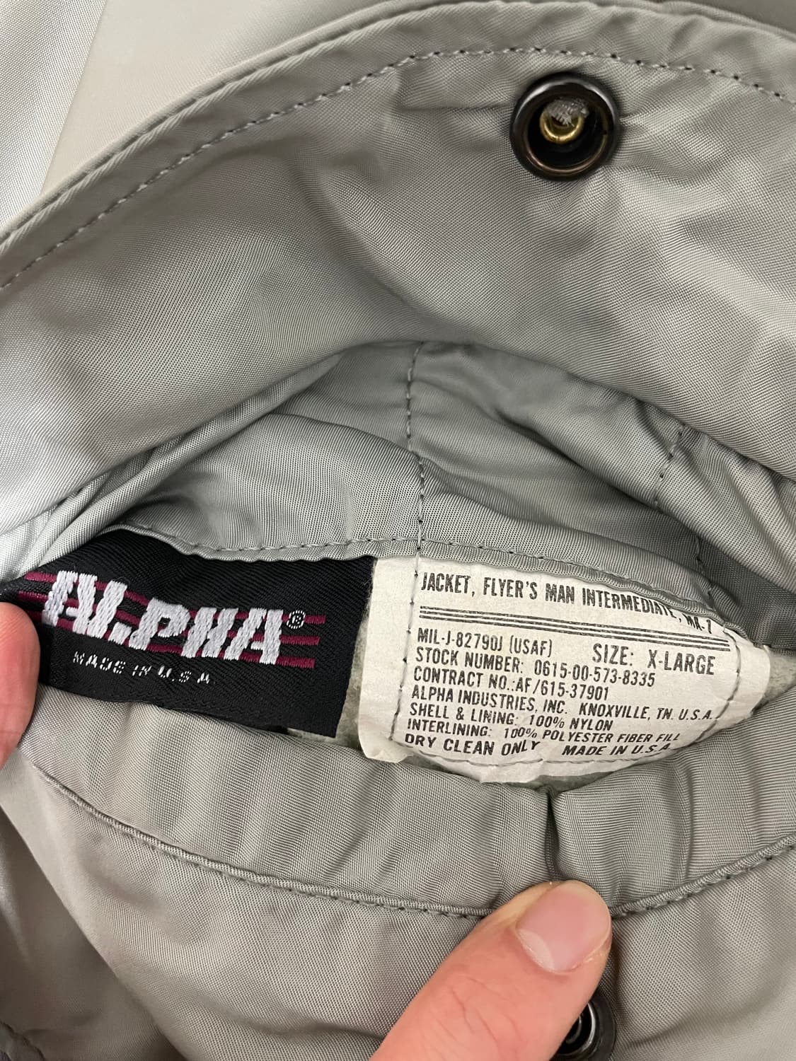 [XL] 80's OG MA-1 82790J 그레이 상품이미지6