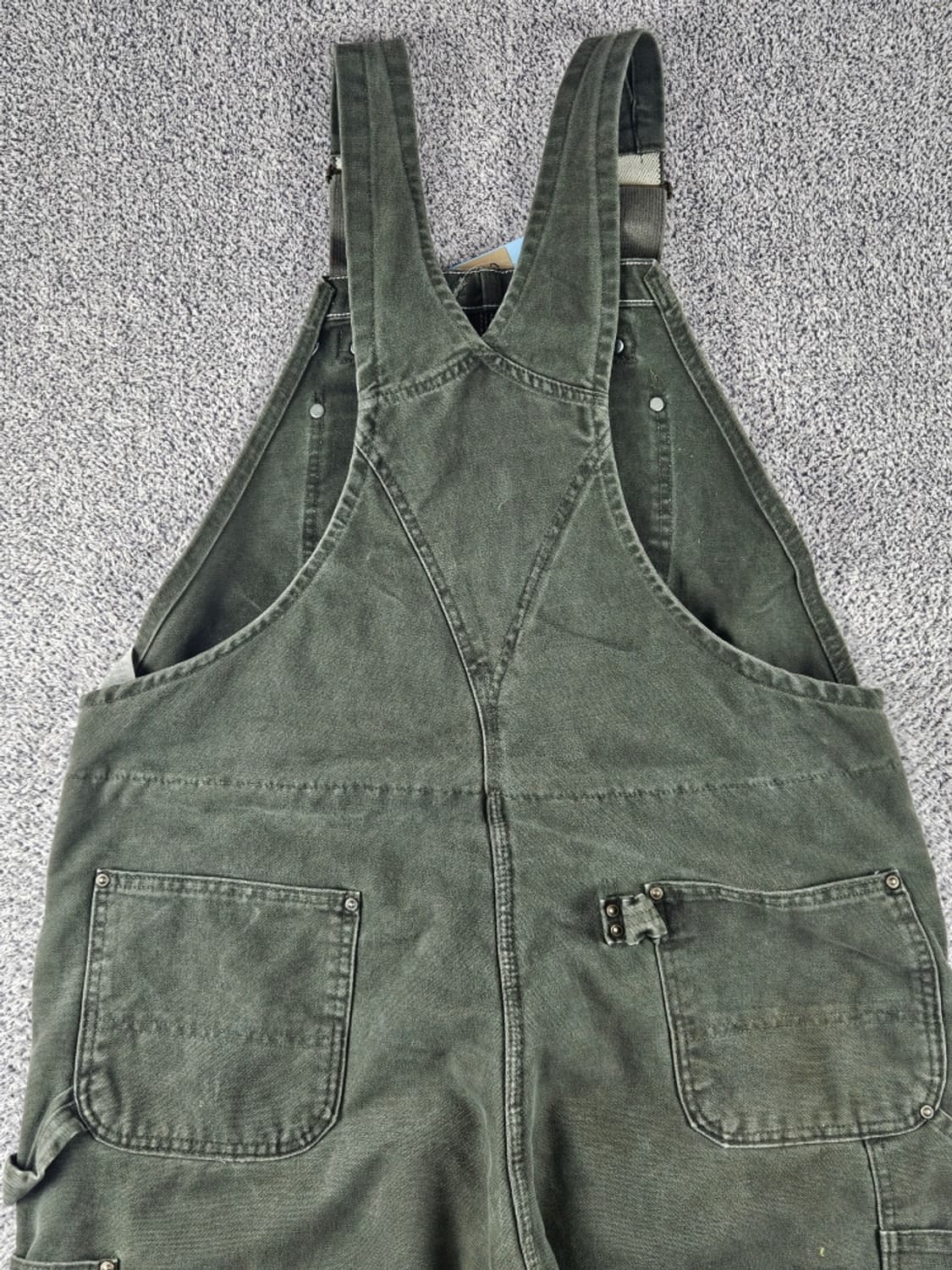 칼하트 R27 덕 캔버스 더블니 오버롤 슈트 (40X34) / 10923 상품이미지8