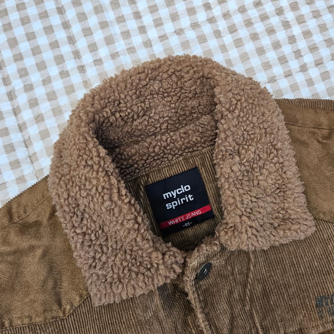 심플한 골덴 쉐르파 면점퍼 남자100 상품이미지2