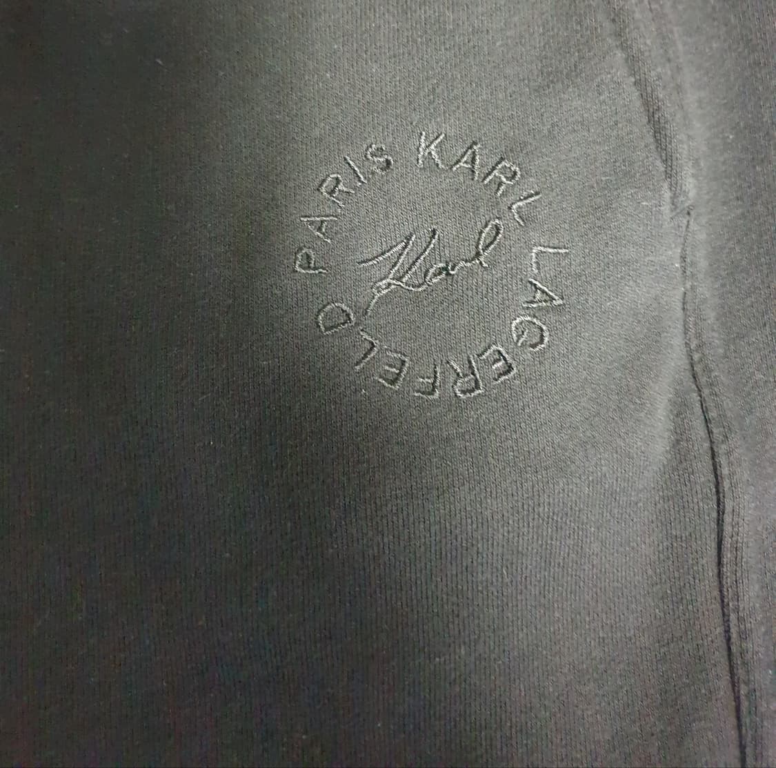 칼 라거펠트 파리 후드집업 조거팬츠 셋업 블랙 (상:L 하:32인치) 상품이미지6