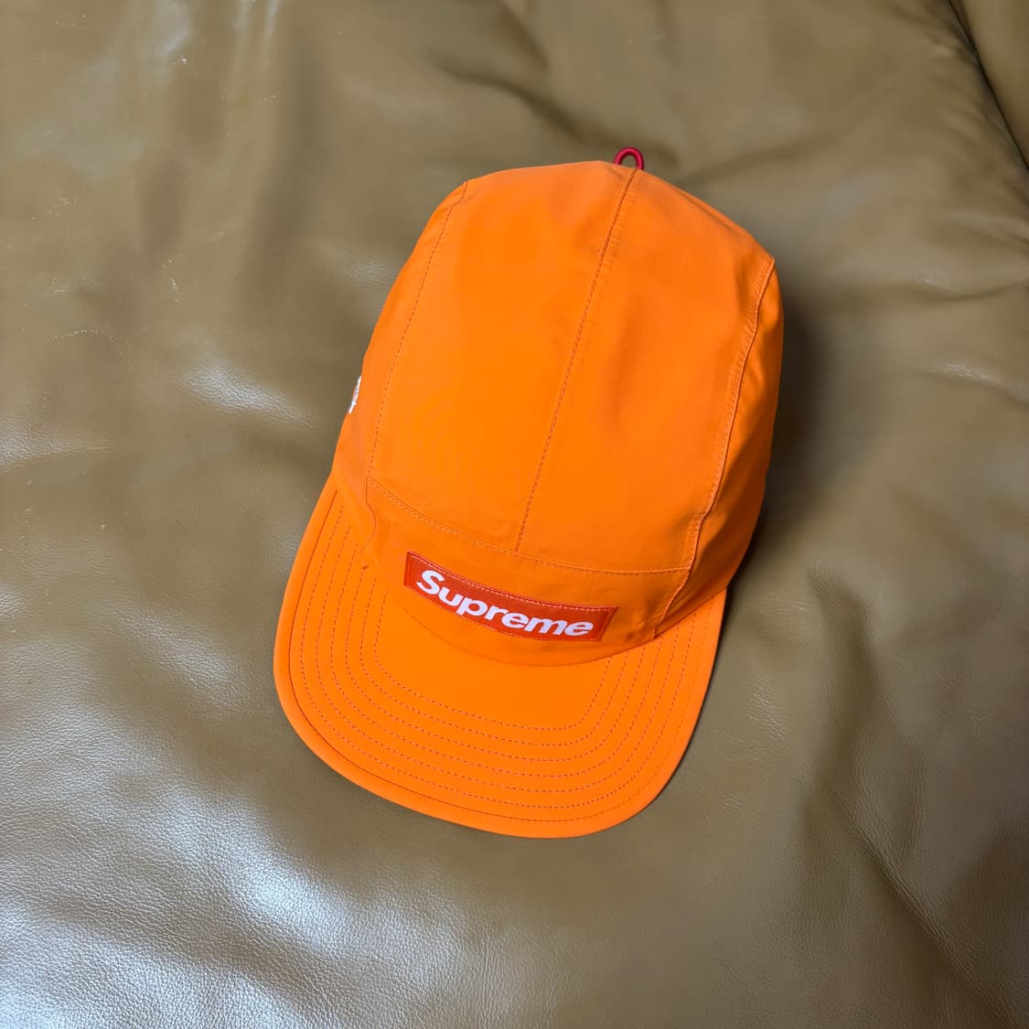슈프림 캠프캡 모자 박스로고 고어텍스 오렌지 상품이미지5