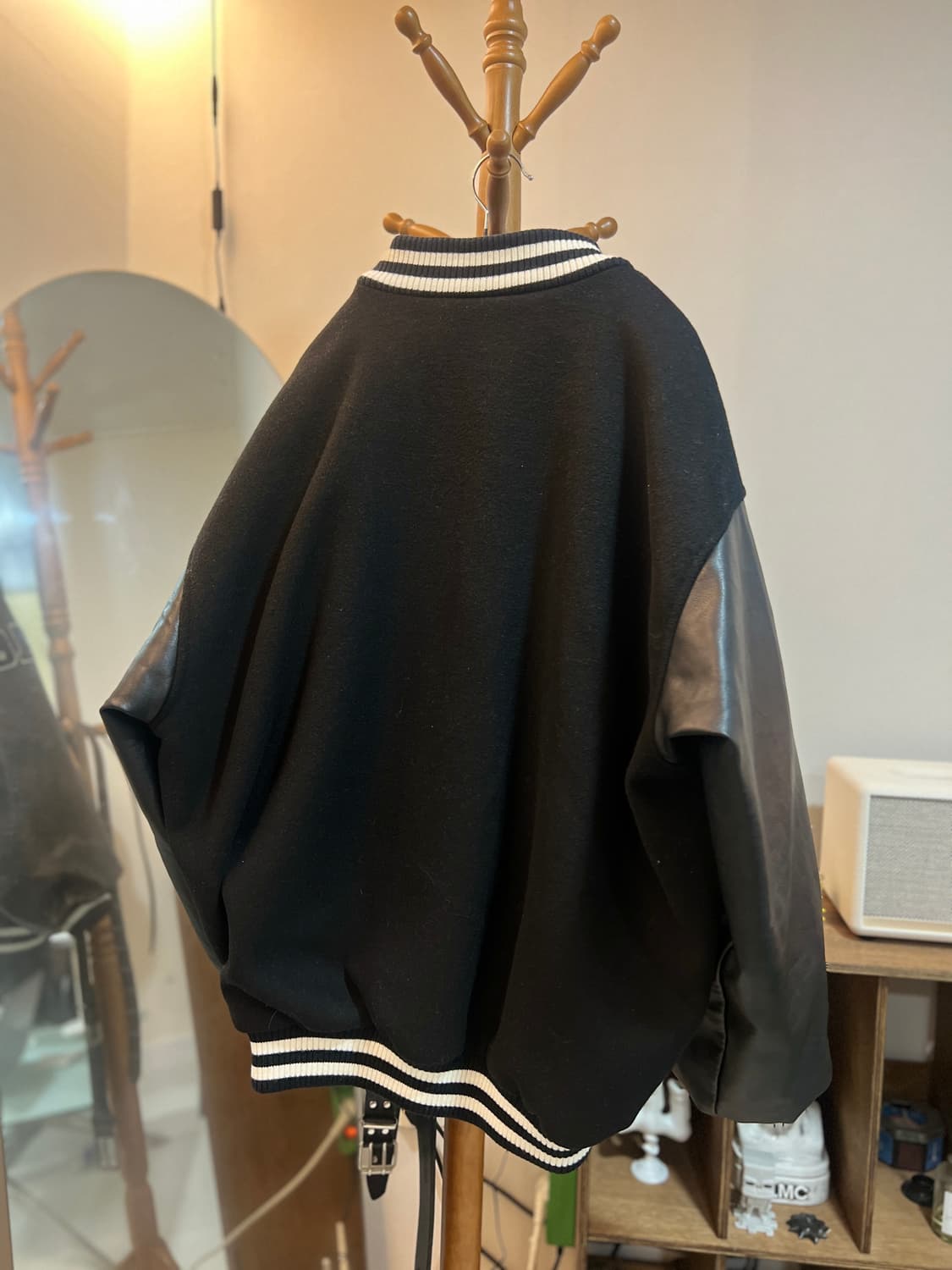 배디 90s Vintage 바시티 자켓 블랙 상품이미지3