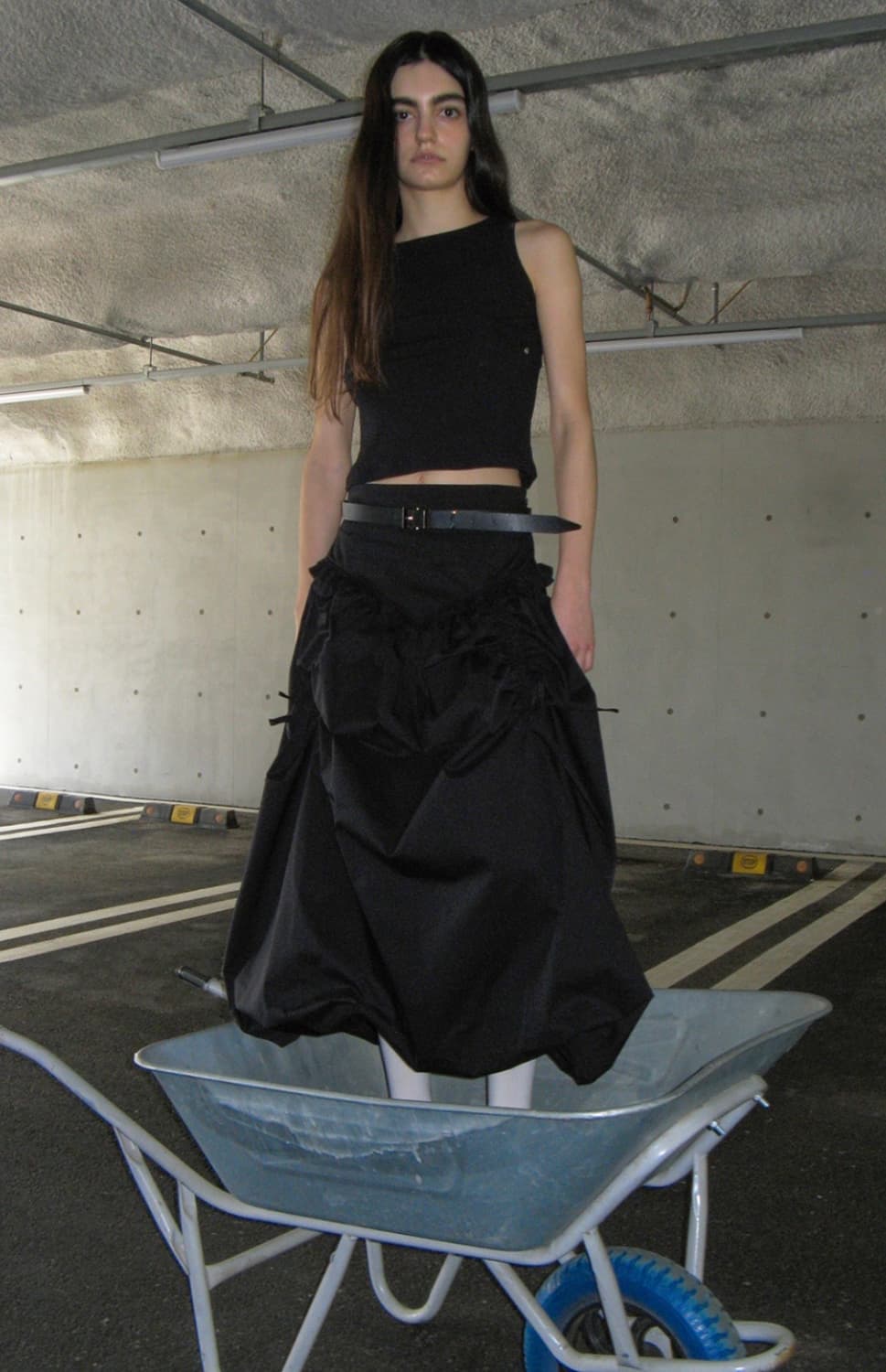 밀로 우먼 셔링 맥시 스커트 상품이미지6